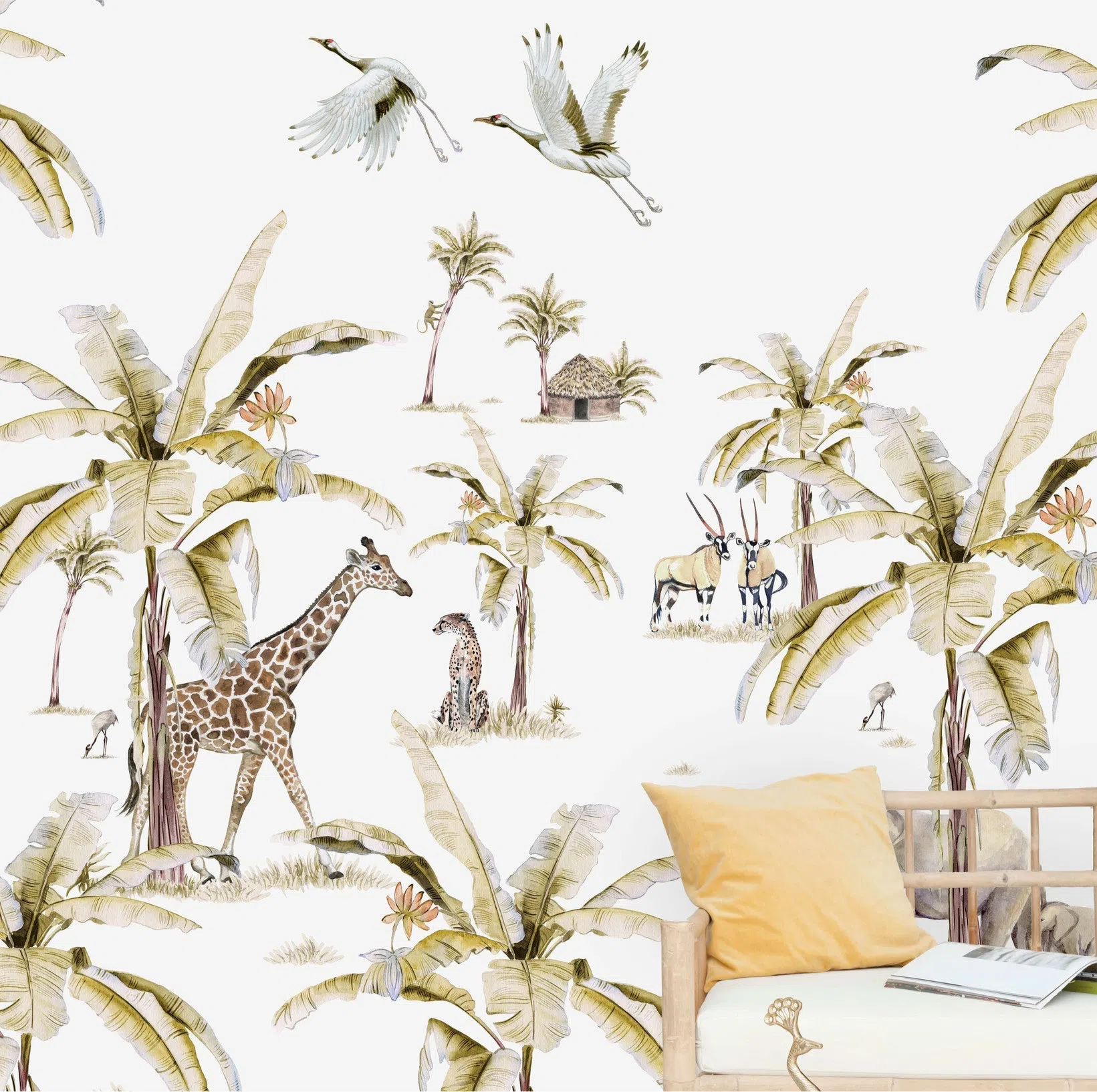 Creative Lab Amsterdam African Safari Sunset Wallpaper Mural-Beaumonde