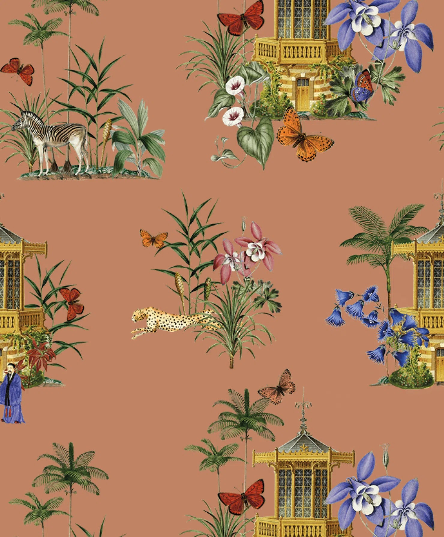 Creative Lab Amsterdam Asian Botanical Garden Terra Repetitive Wallpaper-Beaumonde