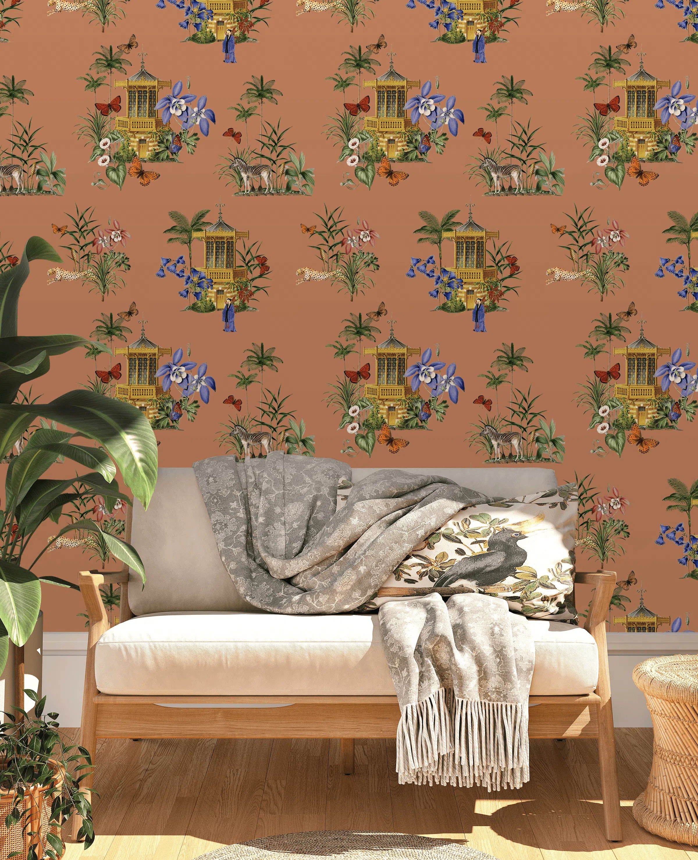 Creative Lab Amsterdam Asian Botanical Garden Terra Repetitive Wallpaper-Beaumonde