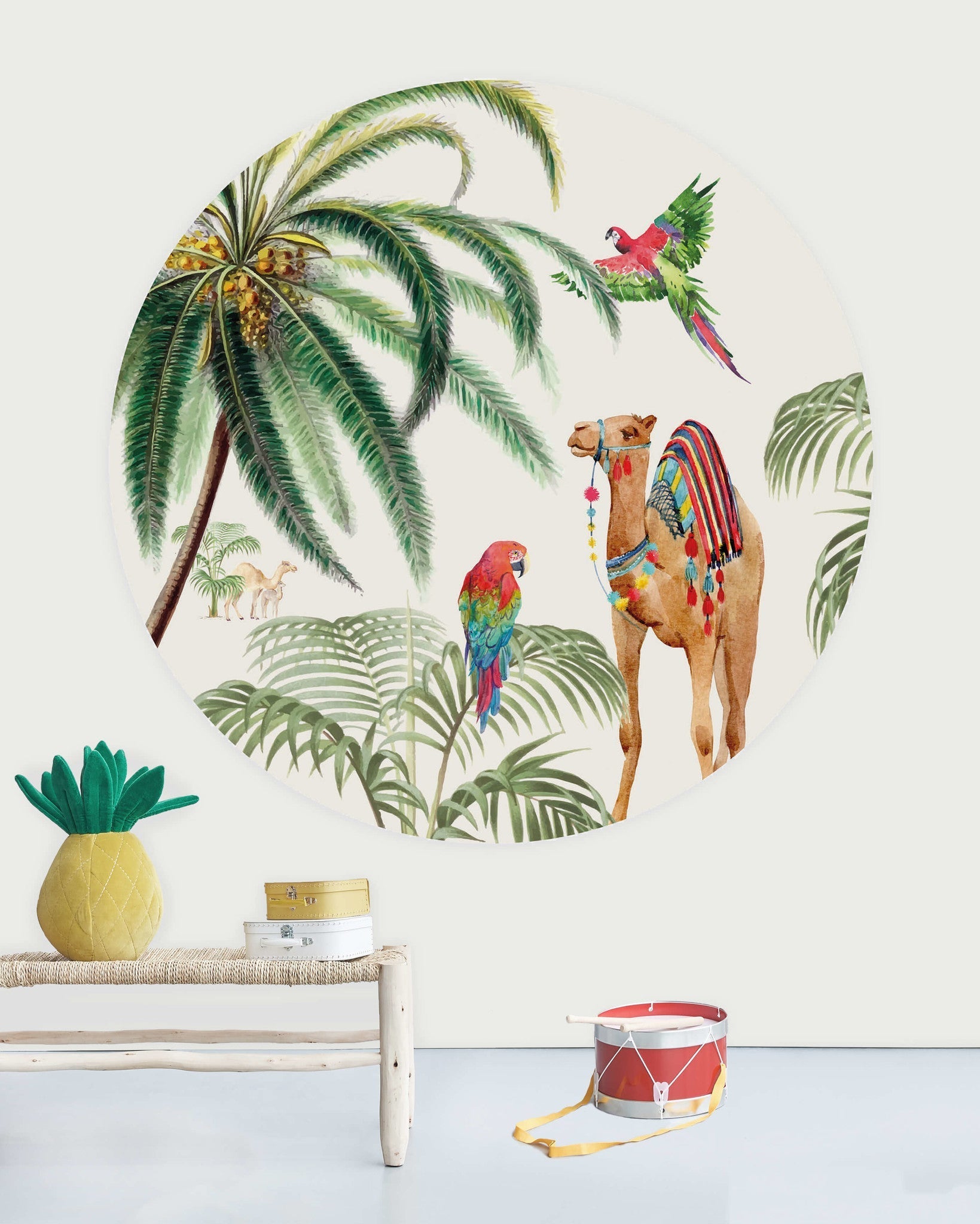 Creative Lab Amsterdam Binti Baby Wallpaper Circle Mural-Beaumonde