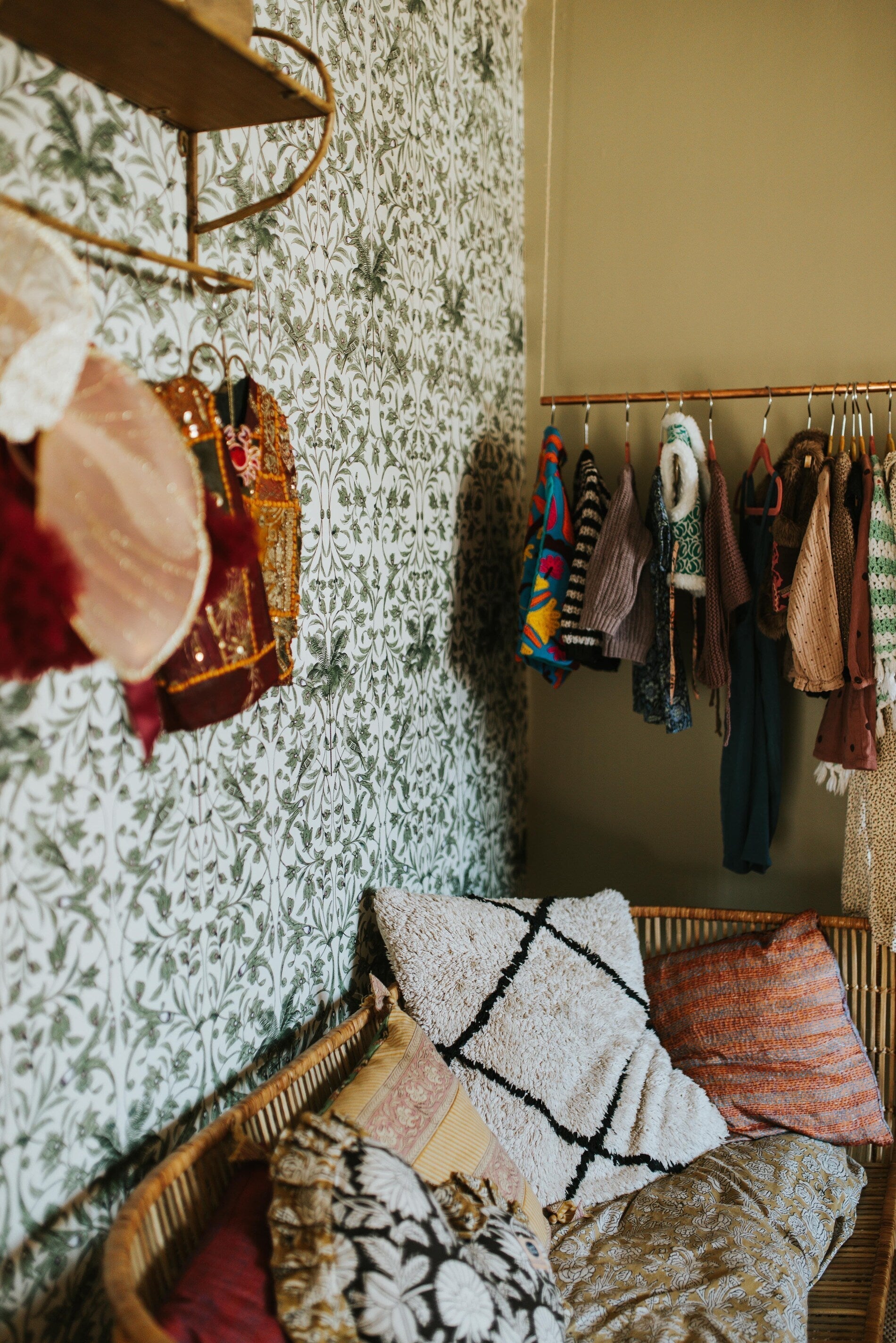 Creative Lab Amsterdam Celestial Palm Green Wallpaper Mural-Beaumonde