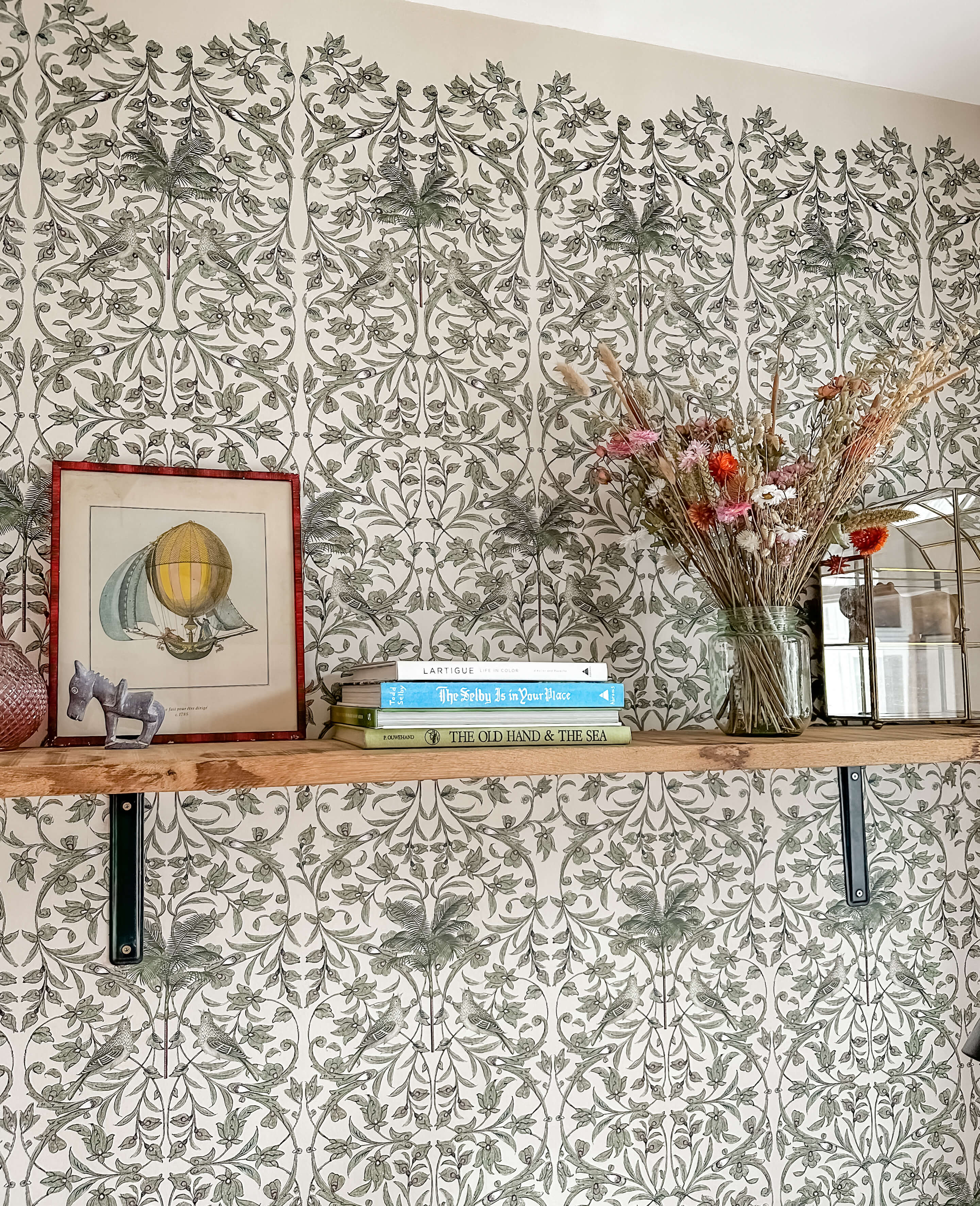 Creative Lab Amsterdam Celestial Palm Green Wallpaper Mural-Beaumonde