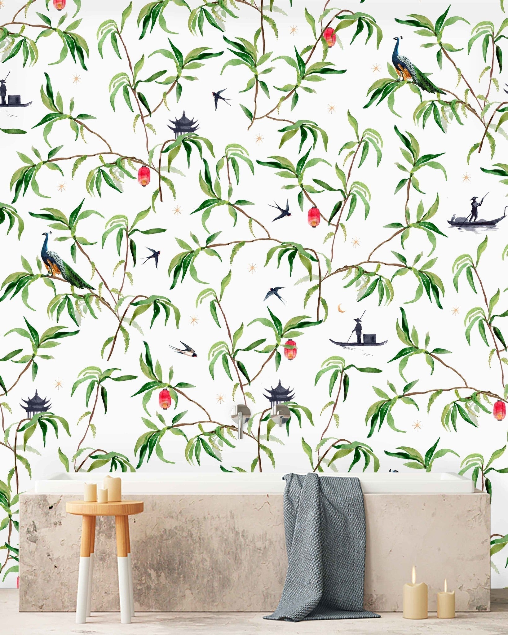 Creative Lab Amsterdam Chinese Riverside Wallpaper Mural-Beaumonde