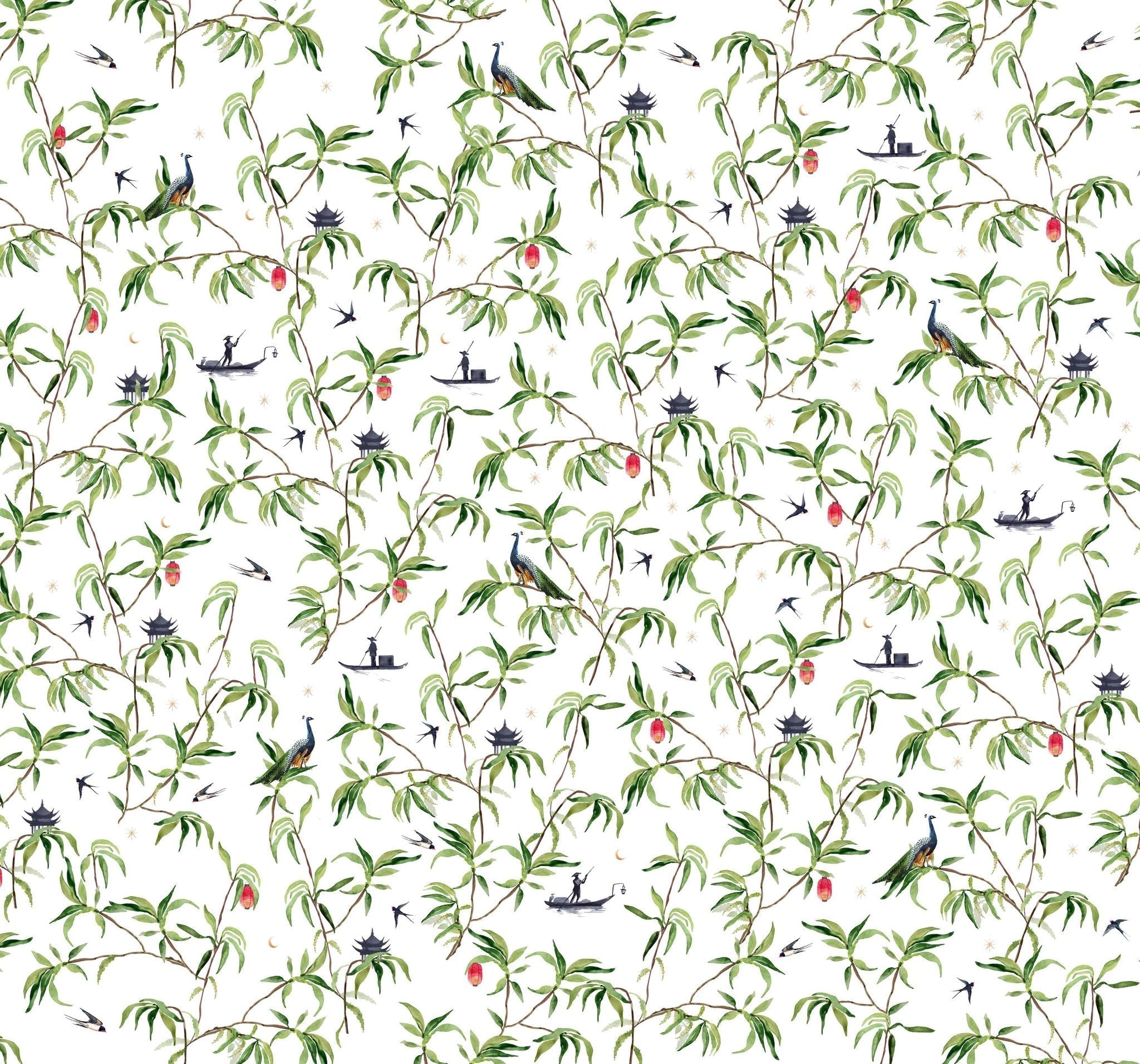 Creative Lab Amsterdam Chinese Riverside Wallpaper Mural-Beaumonde