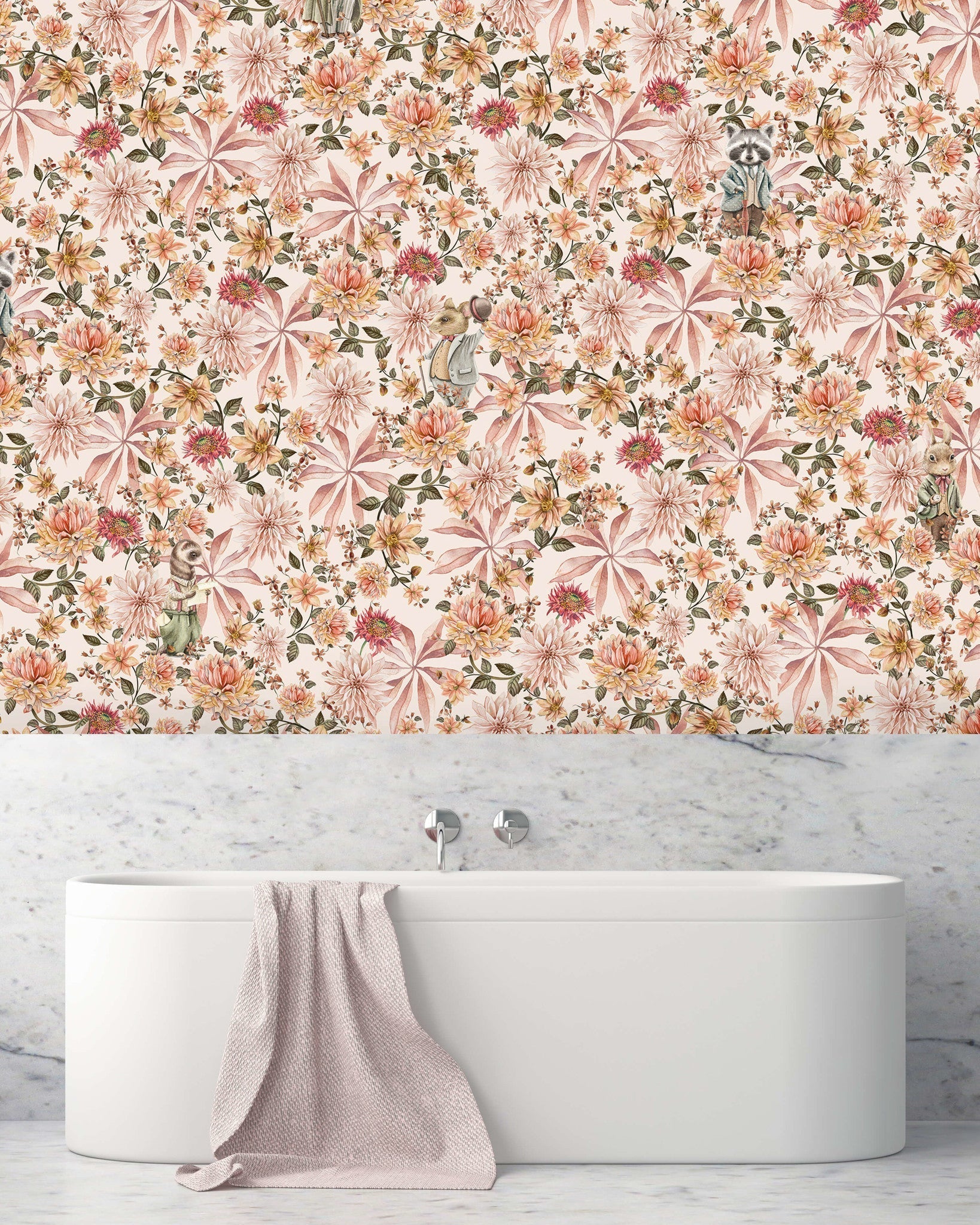 Creative Lab Amsterdam Cute Mister Flower Wallpaper Mural-Beaumonde
