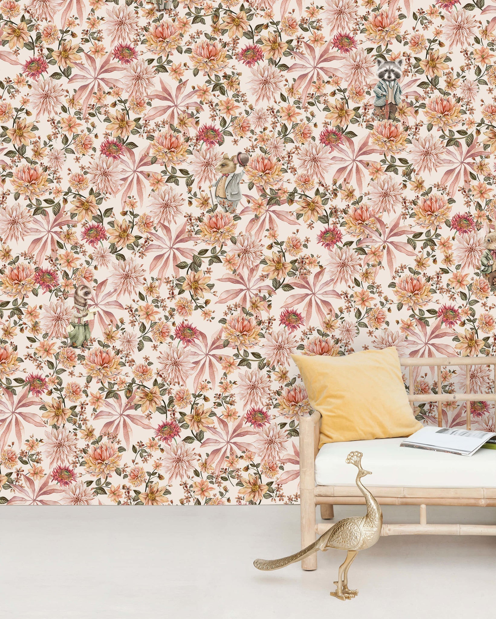 Creative Lab Amsterdam Cute Mister Flower Wallpaper Mural-Beaumonde