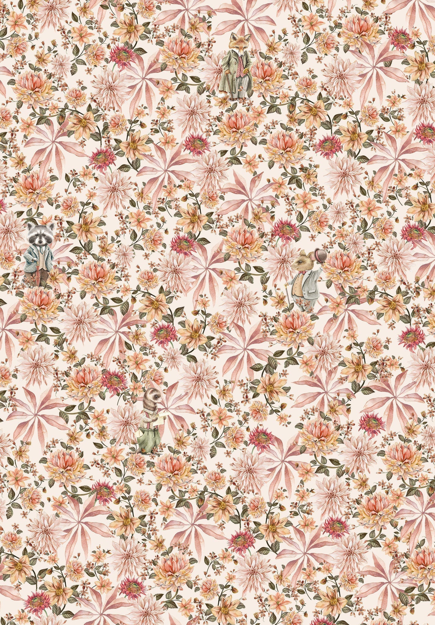 Creative Lab Amsterdam Cute Mister Flower Wallpaper Mural-Beaumonde