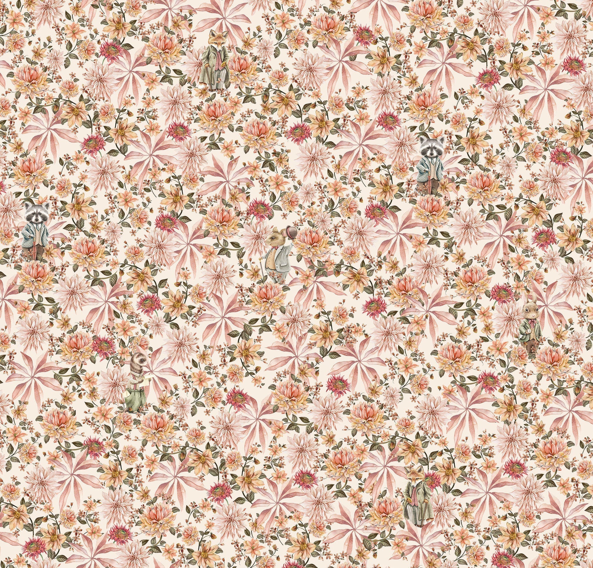 Creative Lab Amsterdam Cute Mister Flower Wallpaper Mural-Beaumonde