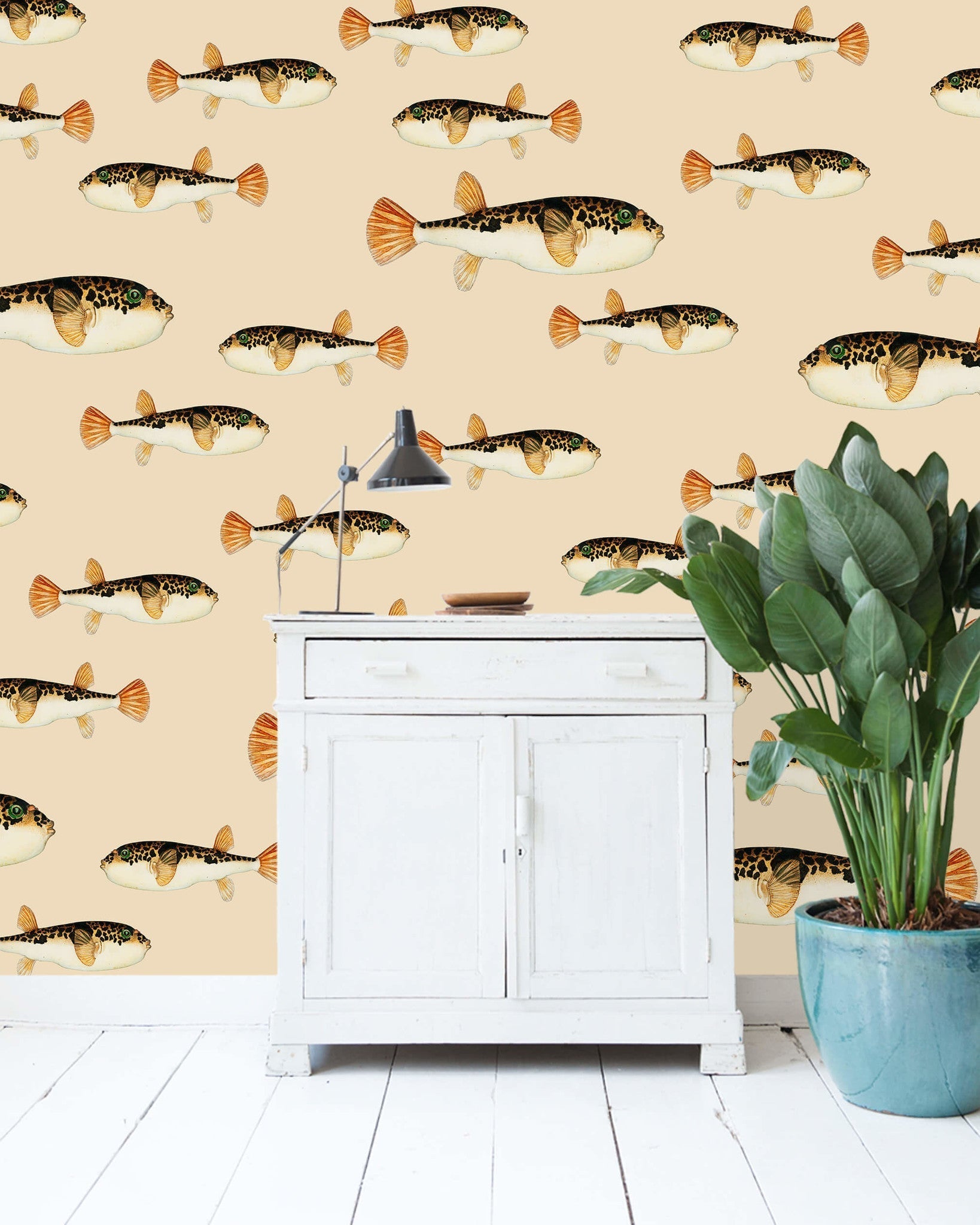 Creative Lab Amsterdam Follow My Fin Wallpaper Mural-Beaumonde