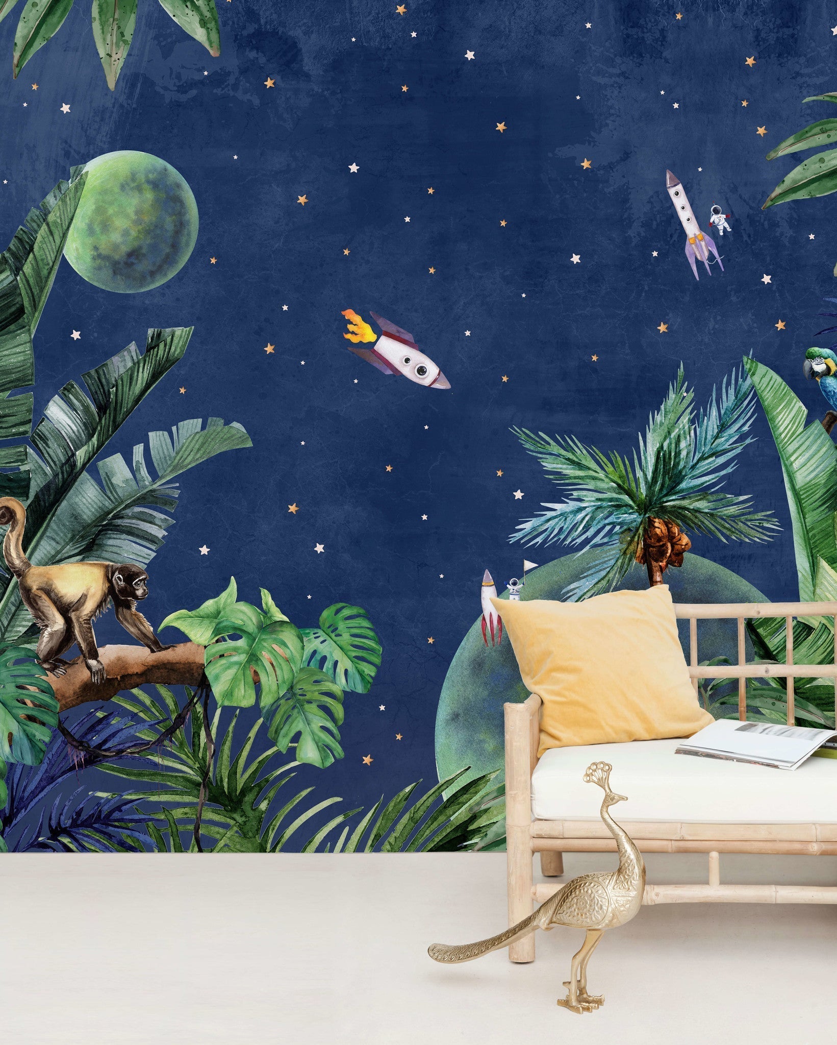 Creative Lab Amsterdam From Jungle To Space Wallpaper Mural-Beaumonde