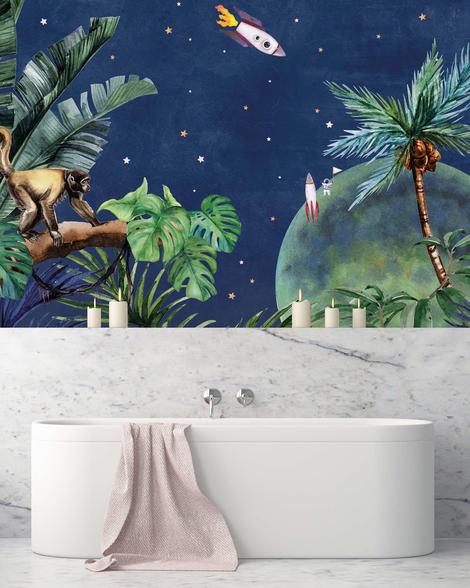 Creative Lab Amsterdam From Jungle To Space Wallpaper Mural-Beaumonde