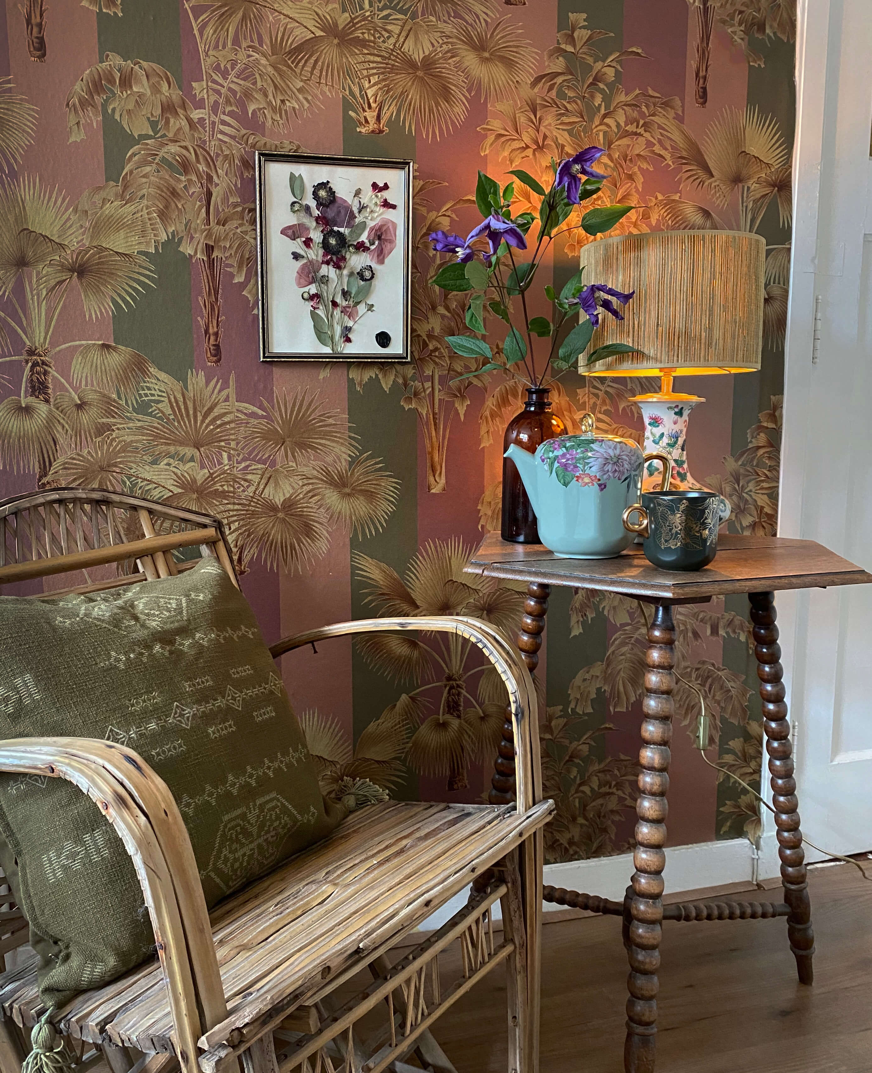 Creative Lab Amsterdam Golden Palms Wallpaper Mural-Beaumonde