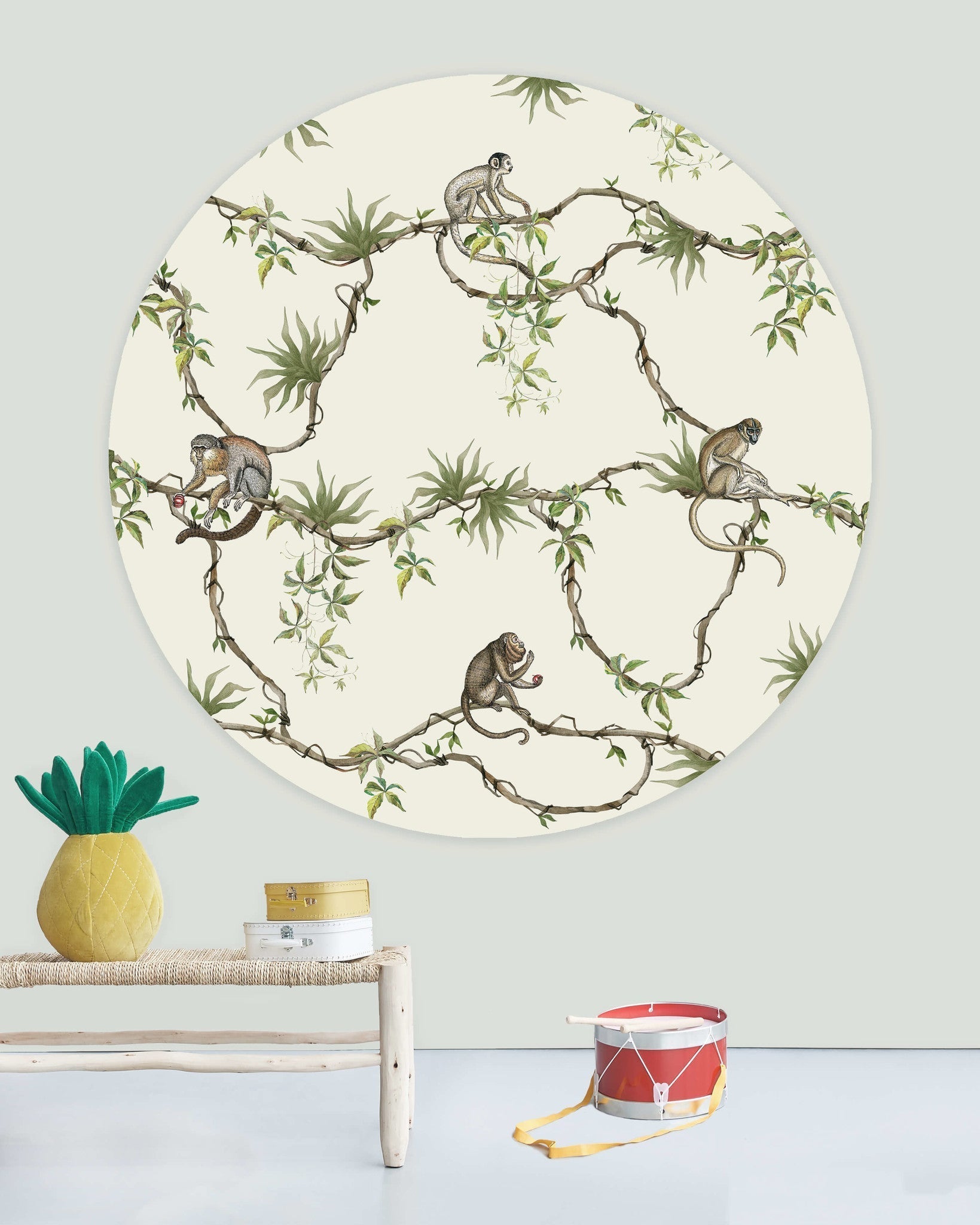 Creative Lab Amsterdam Hanging Garden Wallpaper Circle Mural-Beaumonde
