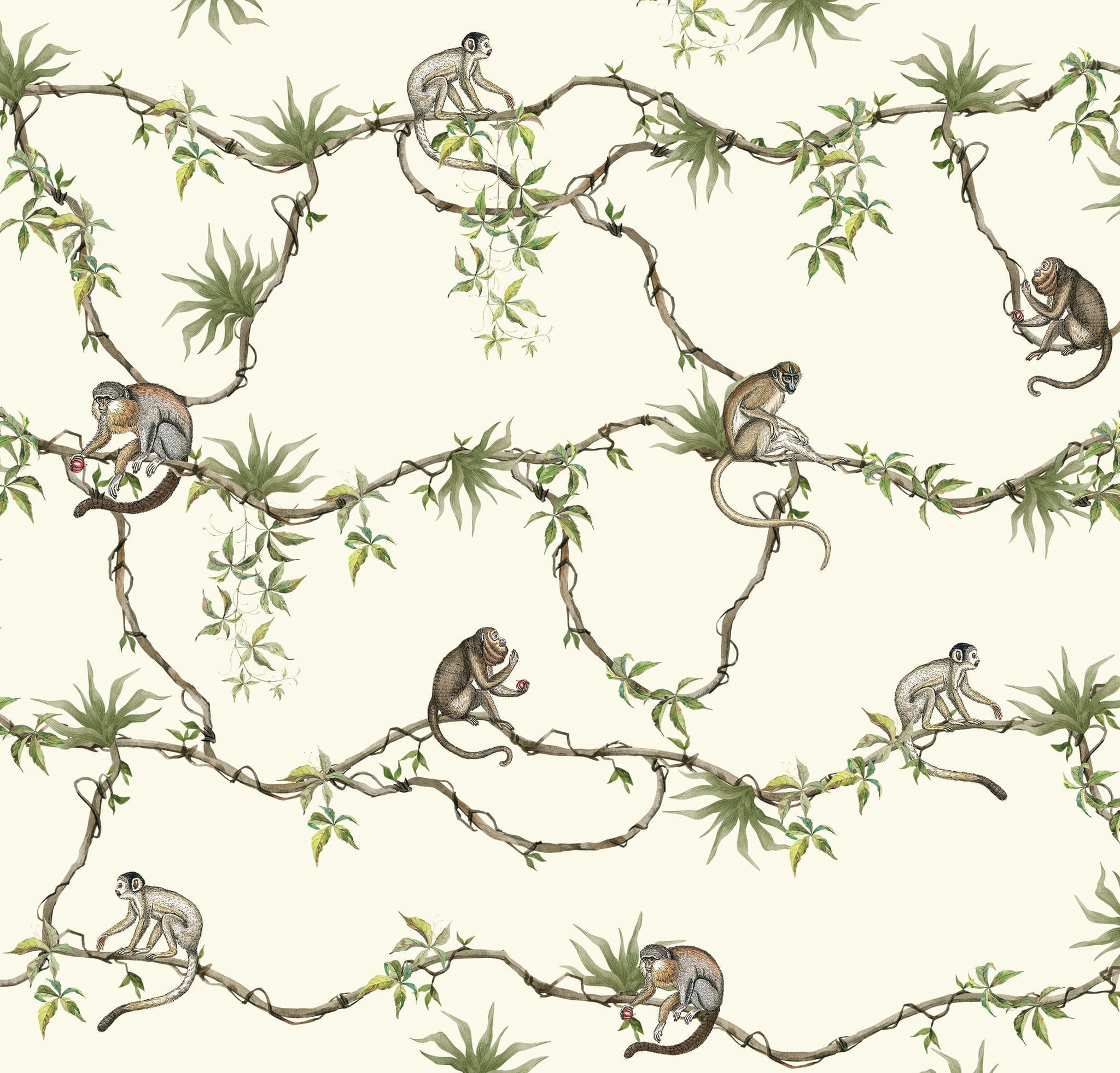 Creative Lab Amsterdam Hanging Garden Wallpaper Circle Mural-Beaumonde