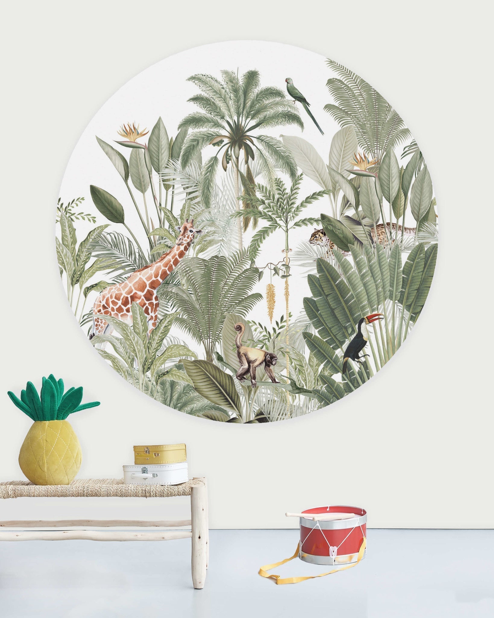Creative Lab Amsterdam Into The Wild Wallpaper Circle Mural-Beaumonde