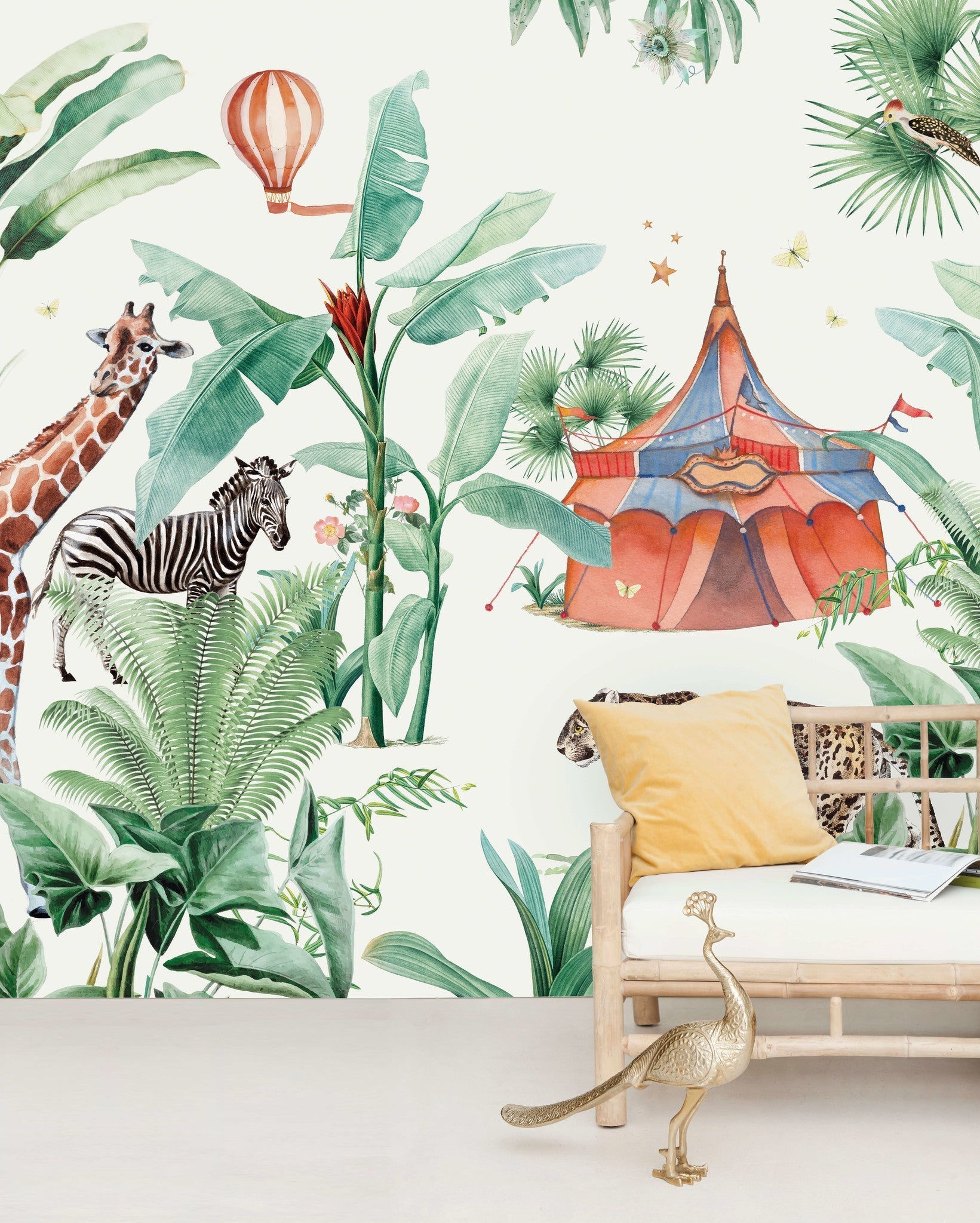 Creative Lab Amsterdam Jungle Circus Wallpaper Mural-Beaumonde