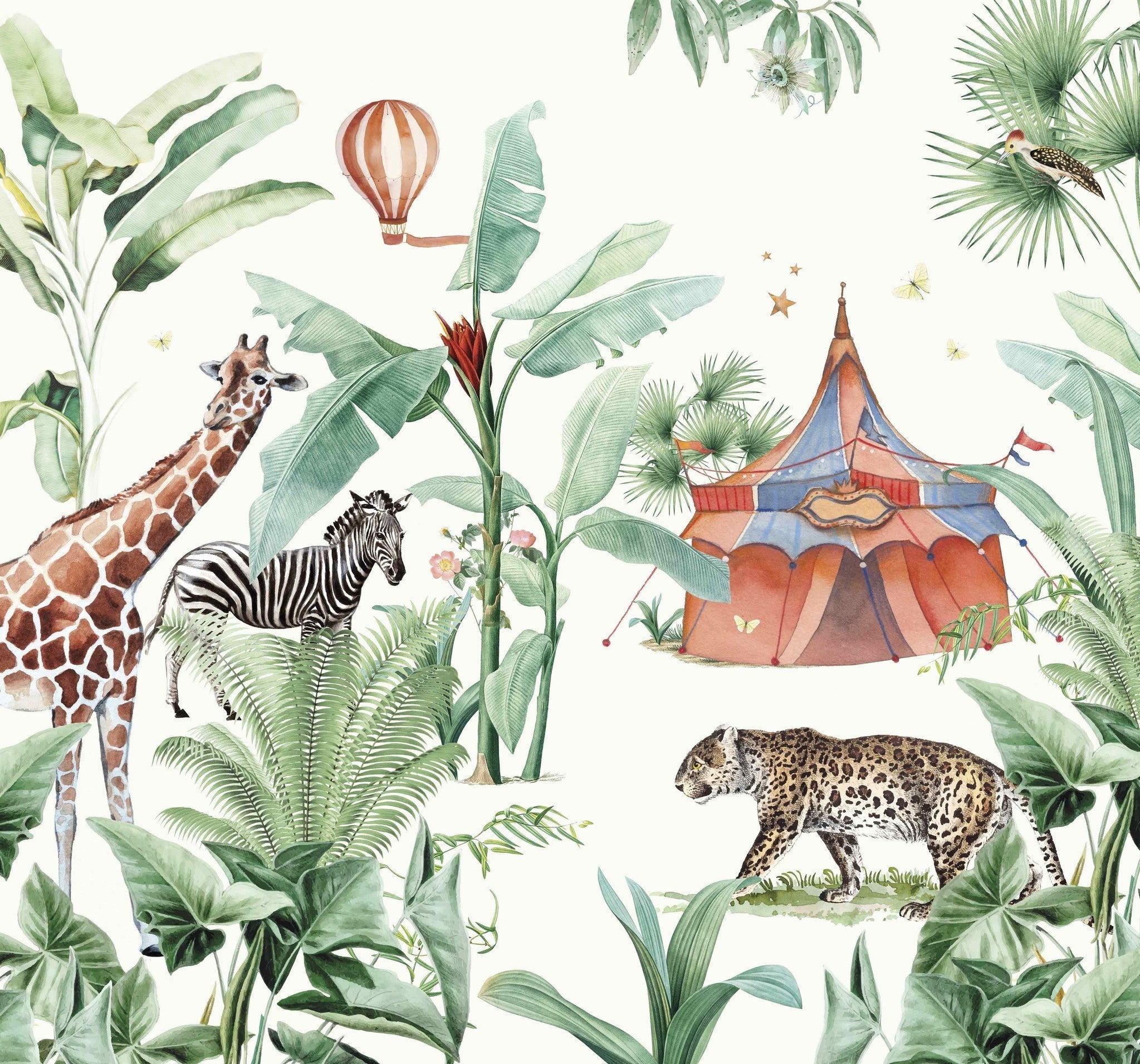 Creative Lab Amsterdam Jungle Circus Wallpaper Mural-Beaumonde