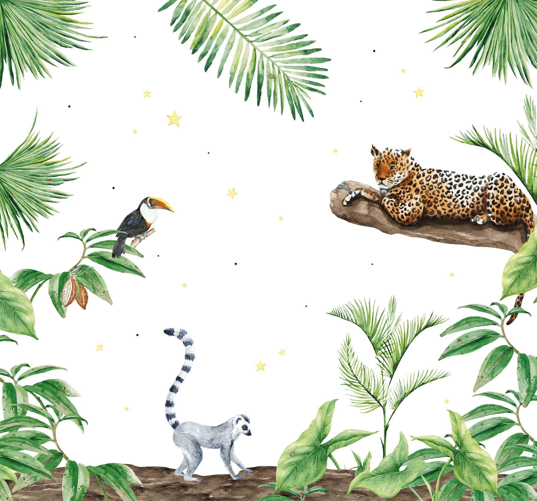 Creative Lab Amsterdam Jungle Tiger Wallpaper Mural-Beaumonde