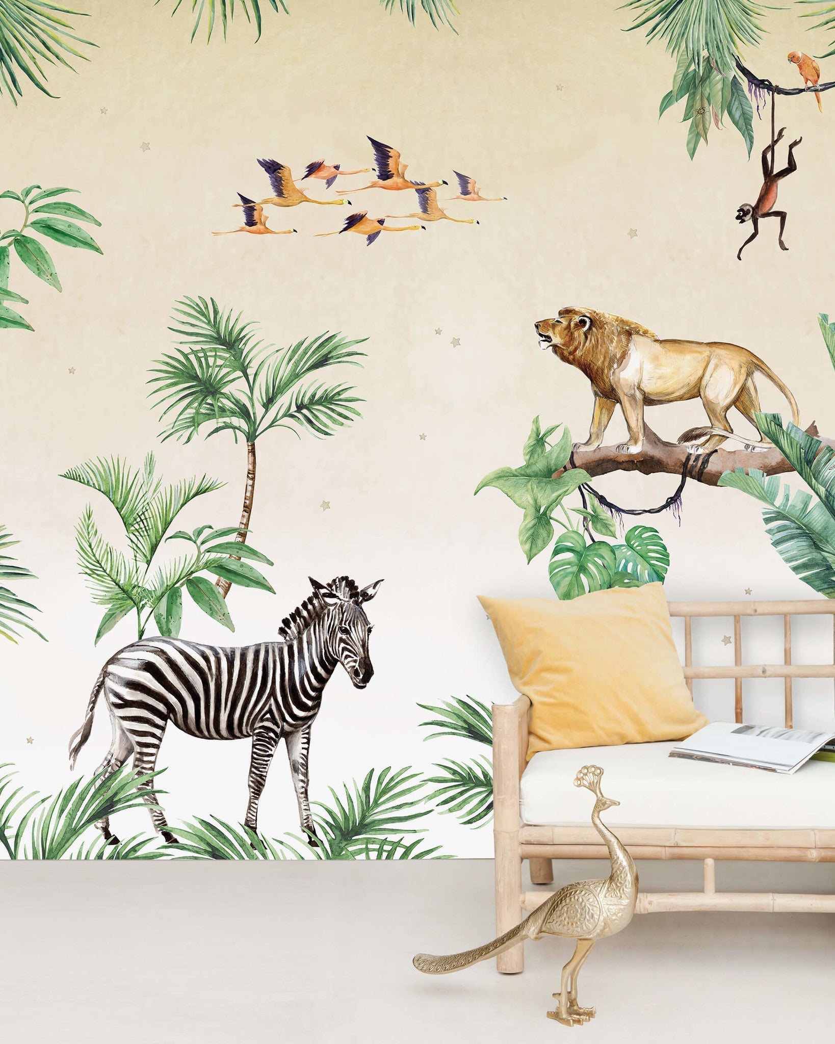 Creative Lab Amsterdam King of The Jungle Wallpaper Mural-Beaumonde