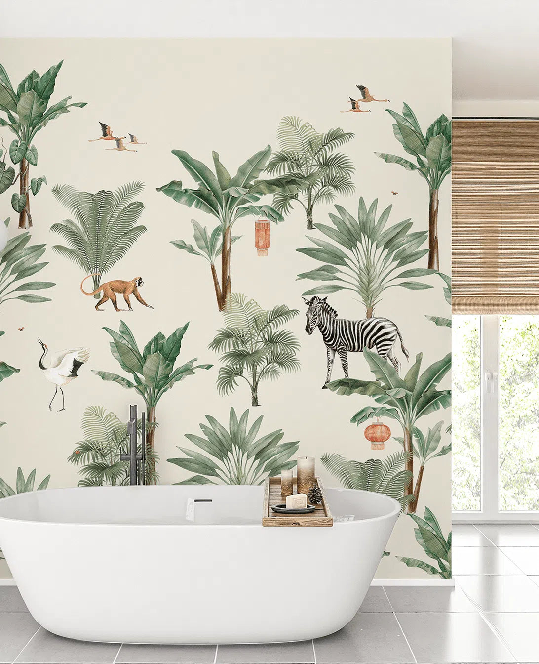 Creative Lab Amsterdam Lovely Jungle Wallpaper Mural-Beaumonde