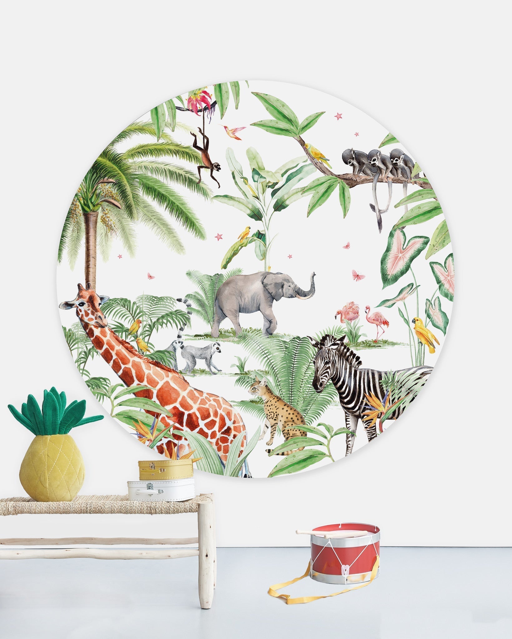 Creative Lab Amsterdam Marielle Smit Stevie Wallpaper Circle Mural-Beaumonde