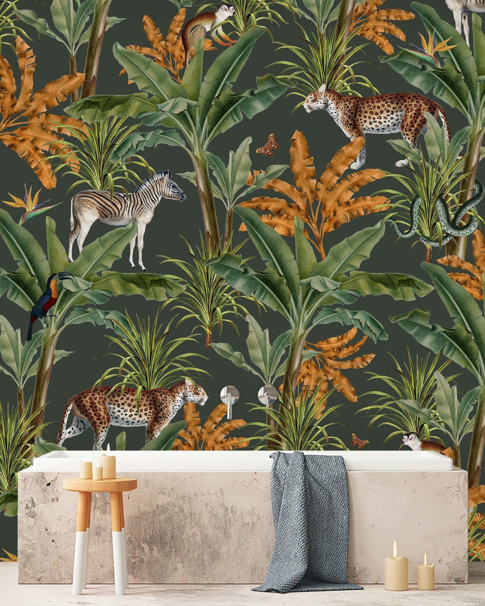 Creative Lab Amsterdam Mighty Jungle Wallpaper Mural-Beaumonde