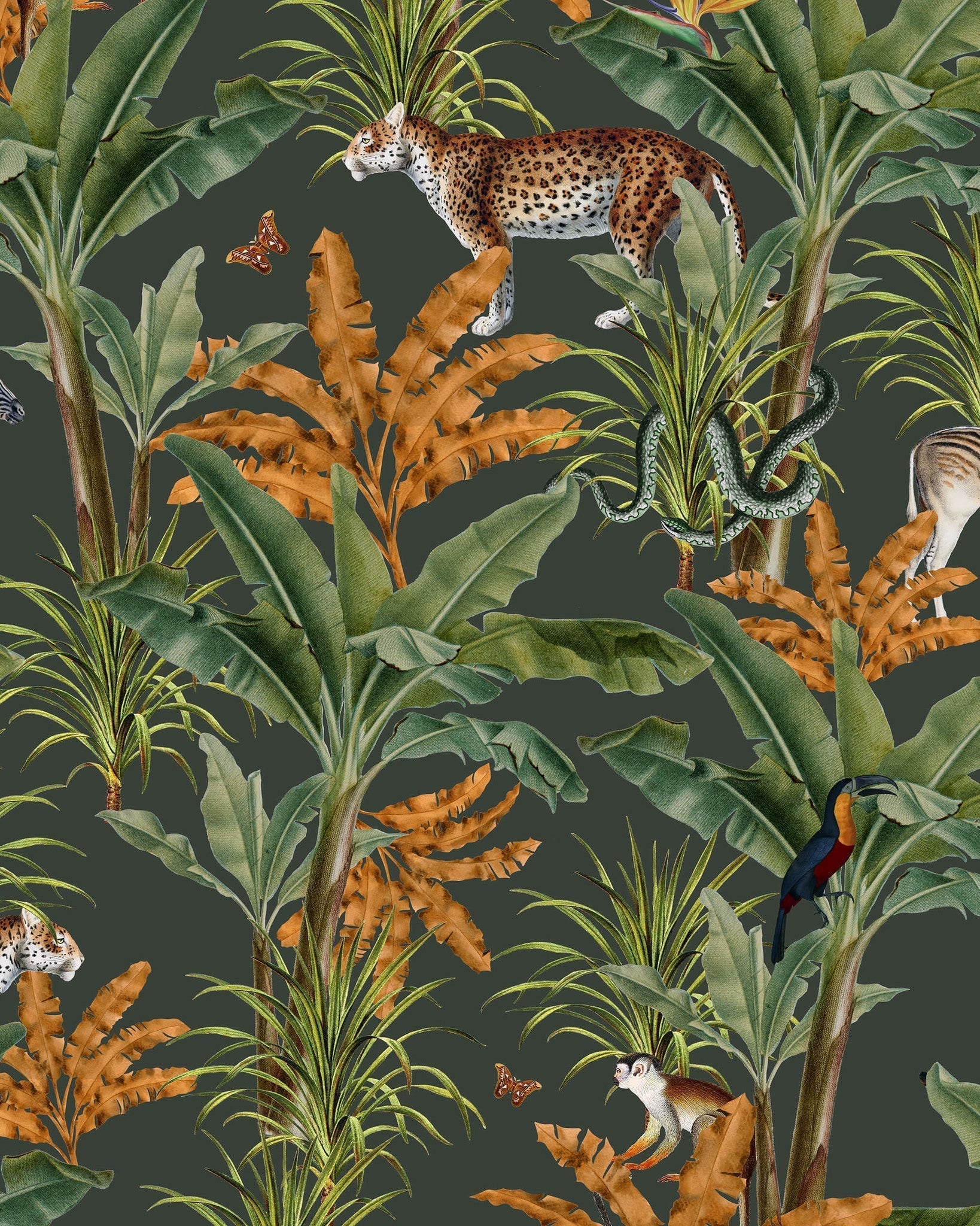 Creative Lab Amsterdam Mighty Jungle Wallpaper Mural-Beaumonde