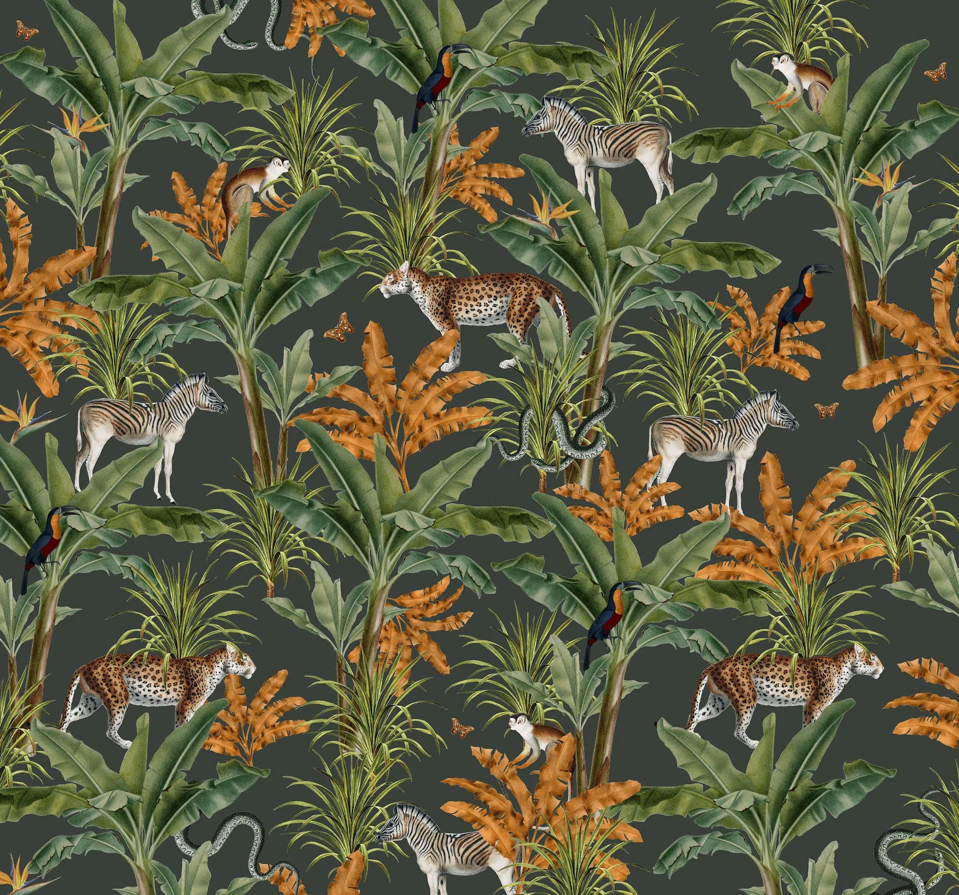 Creative Lab Amsterdam Mighty Jungle Wallpaper Mural-Beaumonde