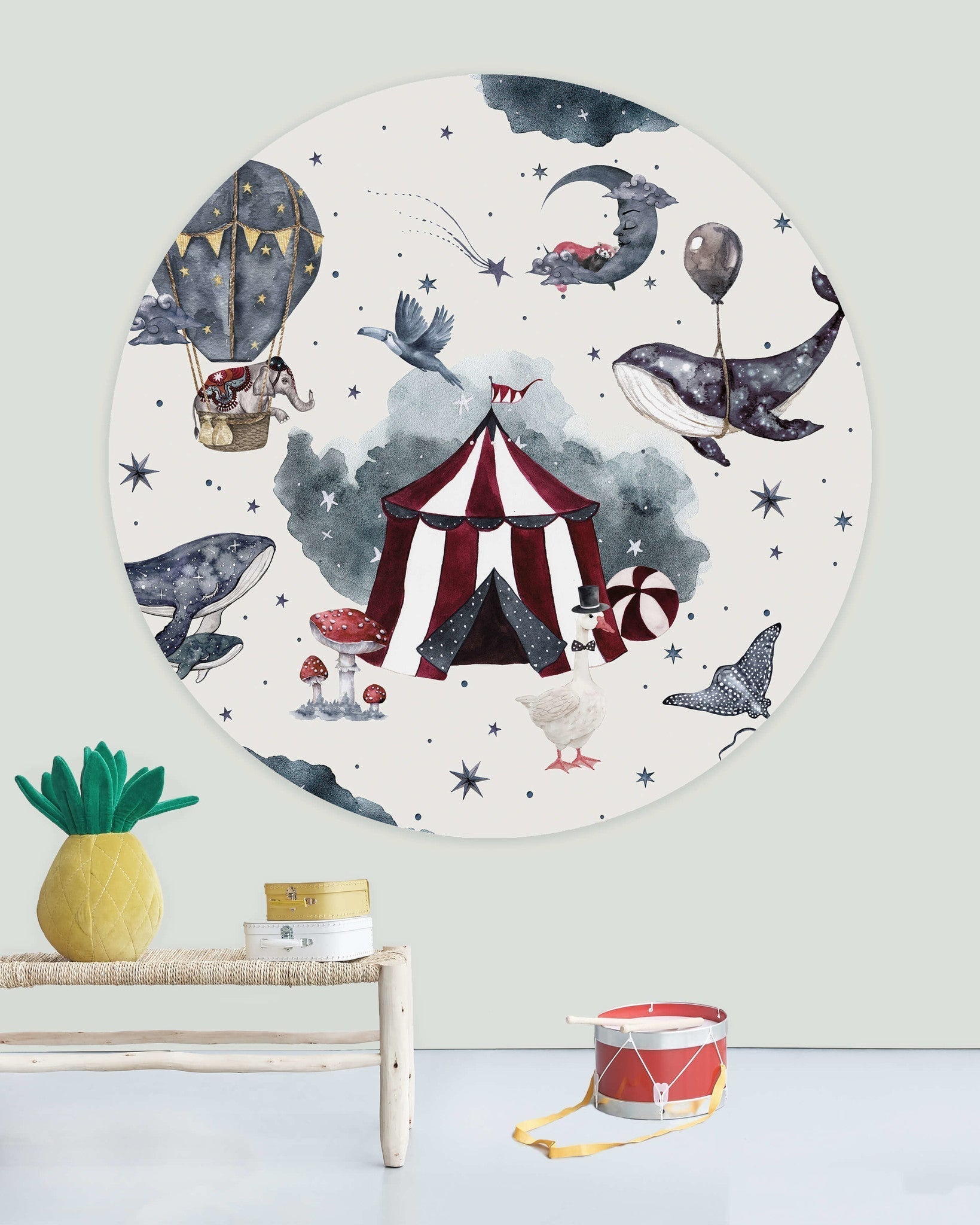 Creative Lab Amsterdam Milky Way Theatre Wallpaper Circle Mural-Beaumonde
