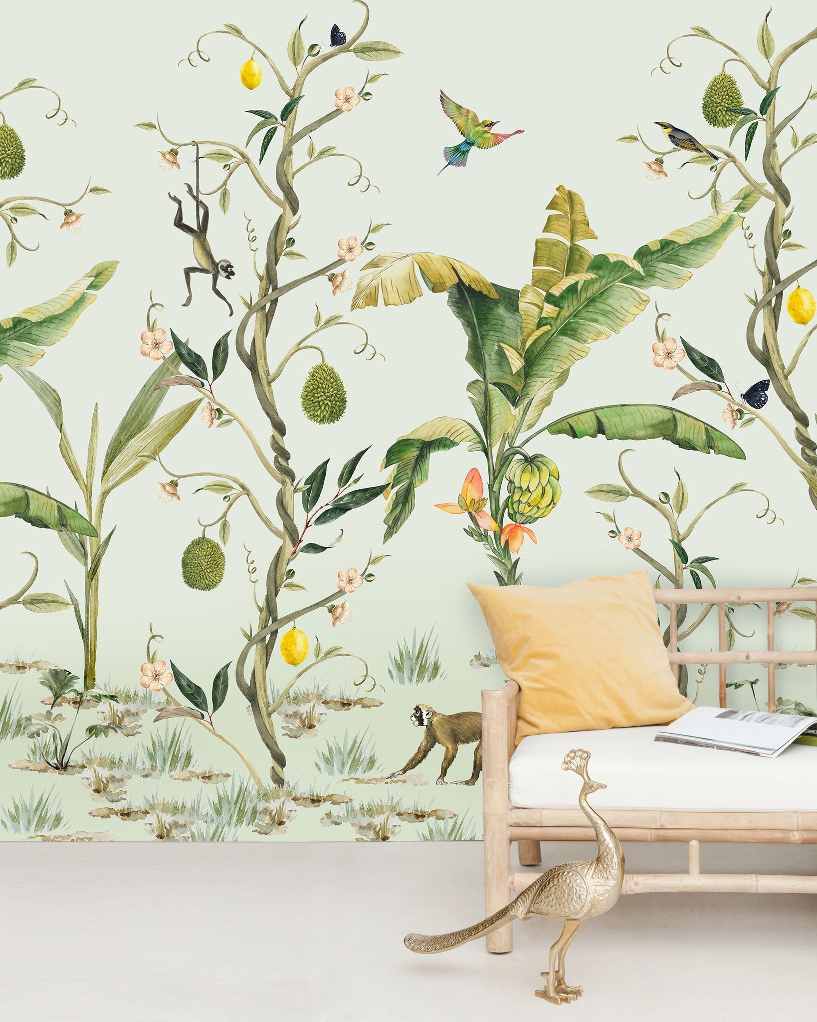 Creative Lab Amsterdam Monkey Life Wallpaper Mural-Beaumonde