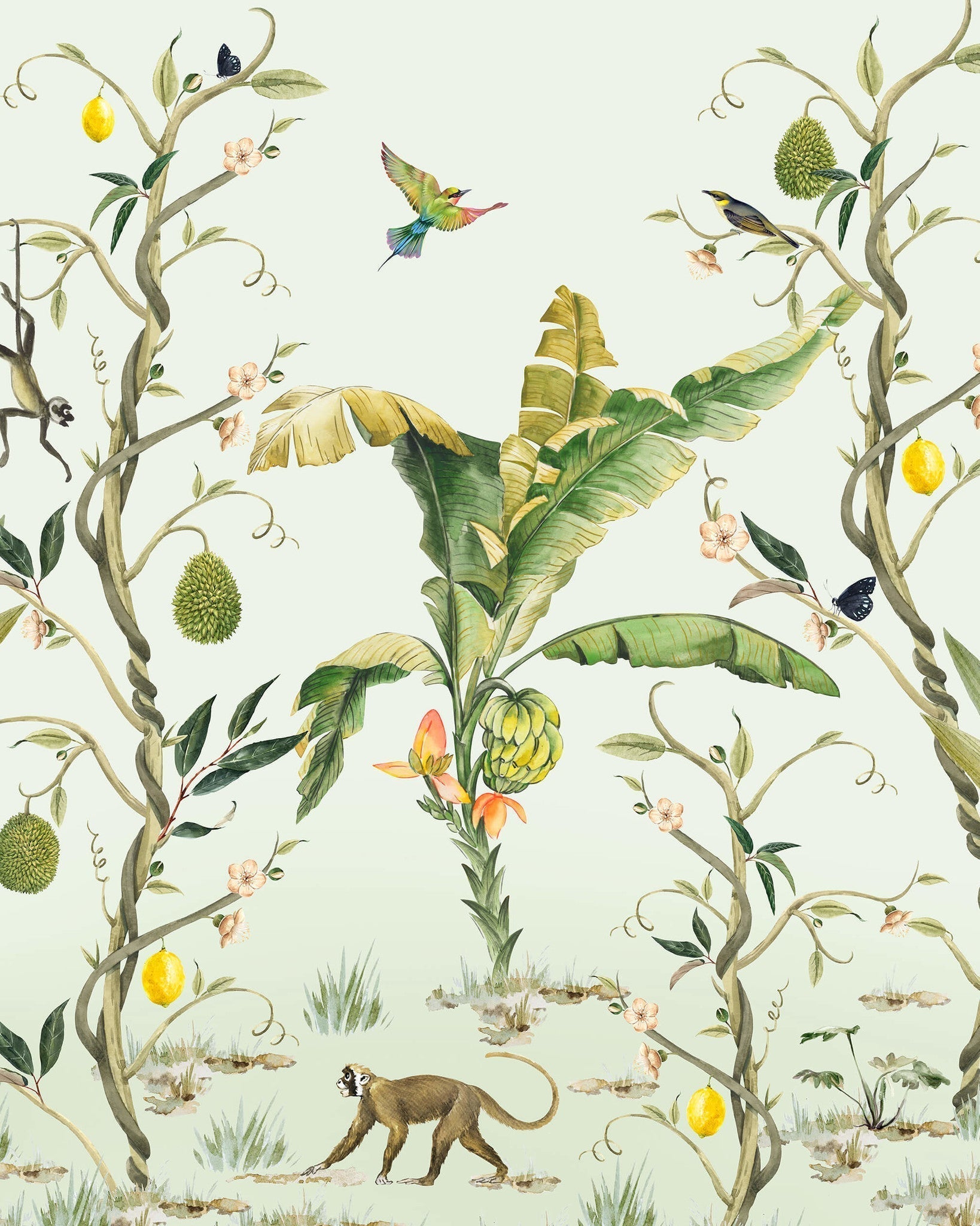 Creative Lab Amsterdam Monkey Life Wallpaper Mural-Beaumonde