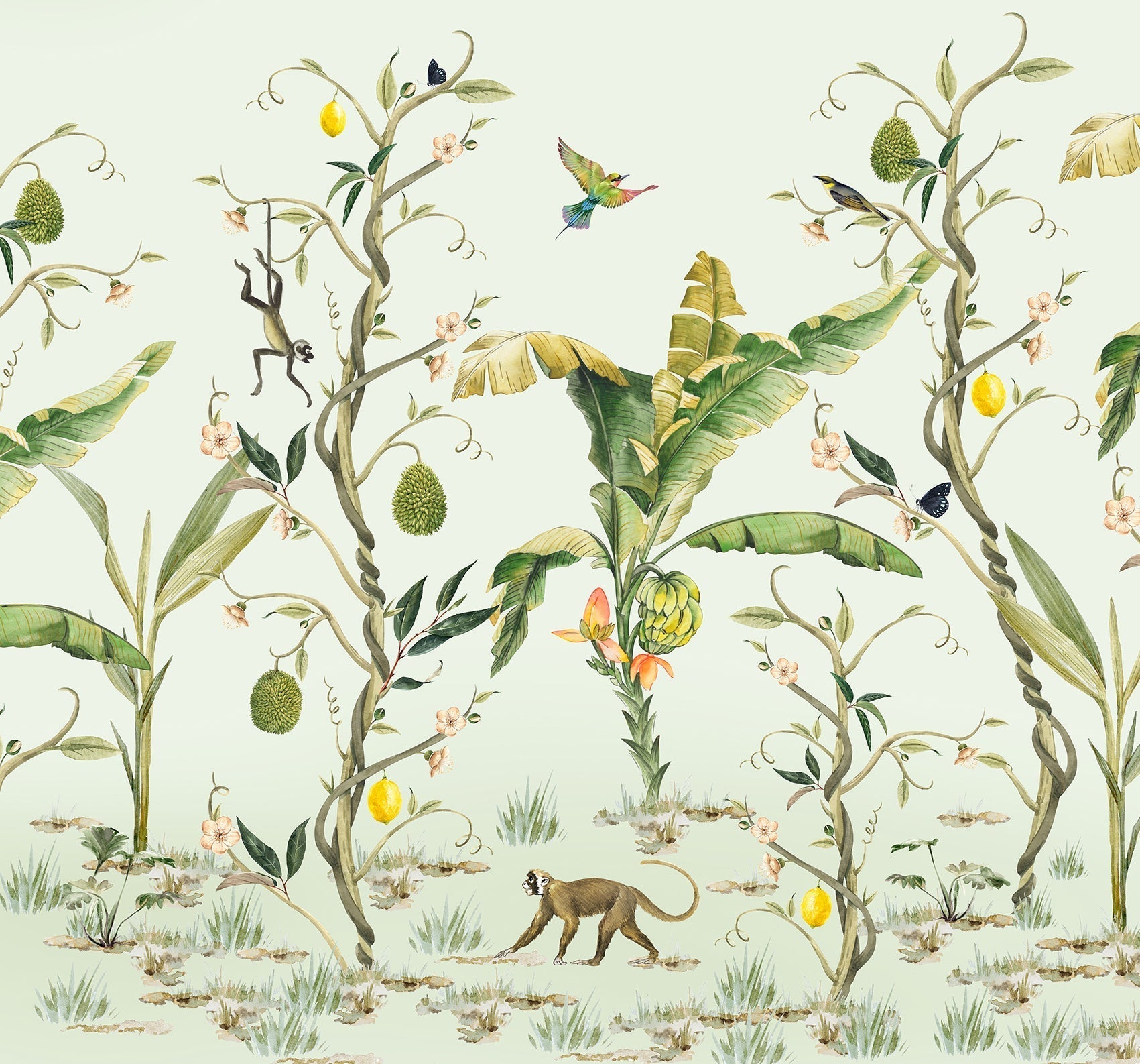 Creative Lab Amsterdam Monkey Life Wallpaper Mural-Beaumonde