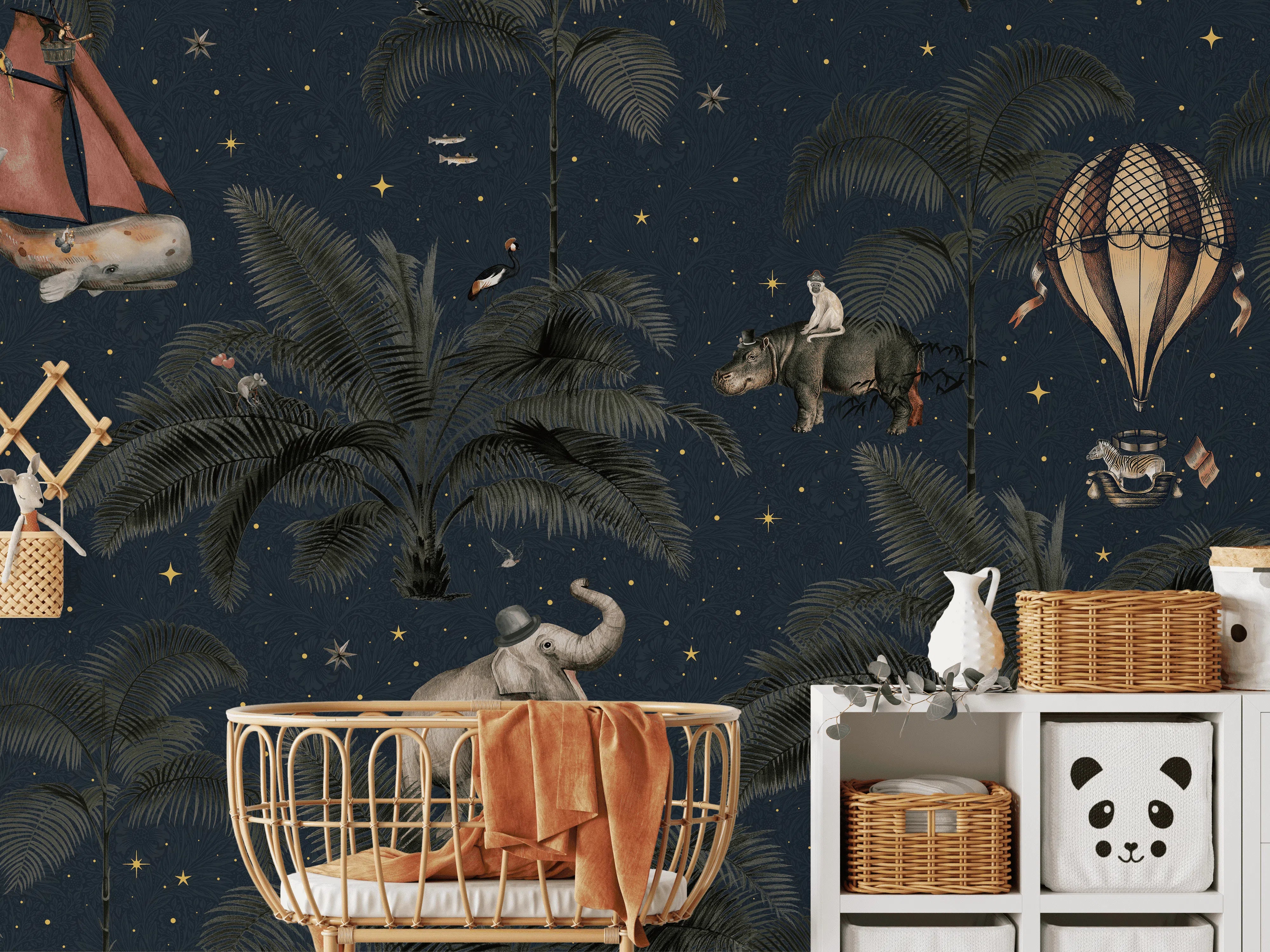 Creative Lab Amsterdam Oliver Teddy Wallpaper Mural-Beaumonde