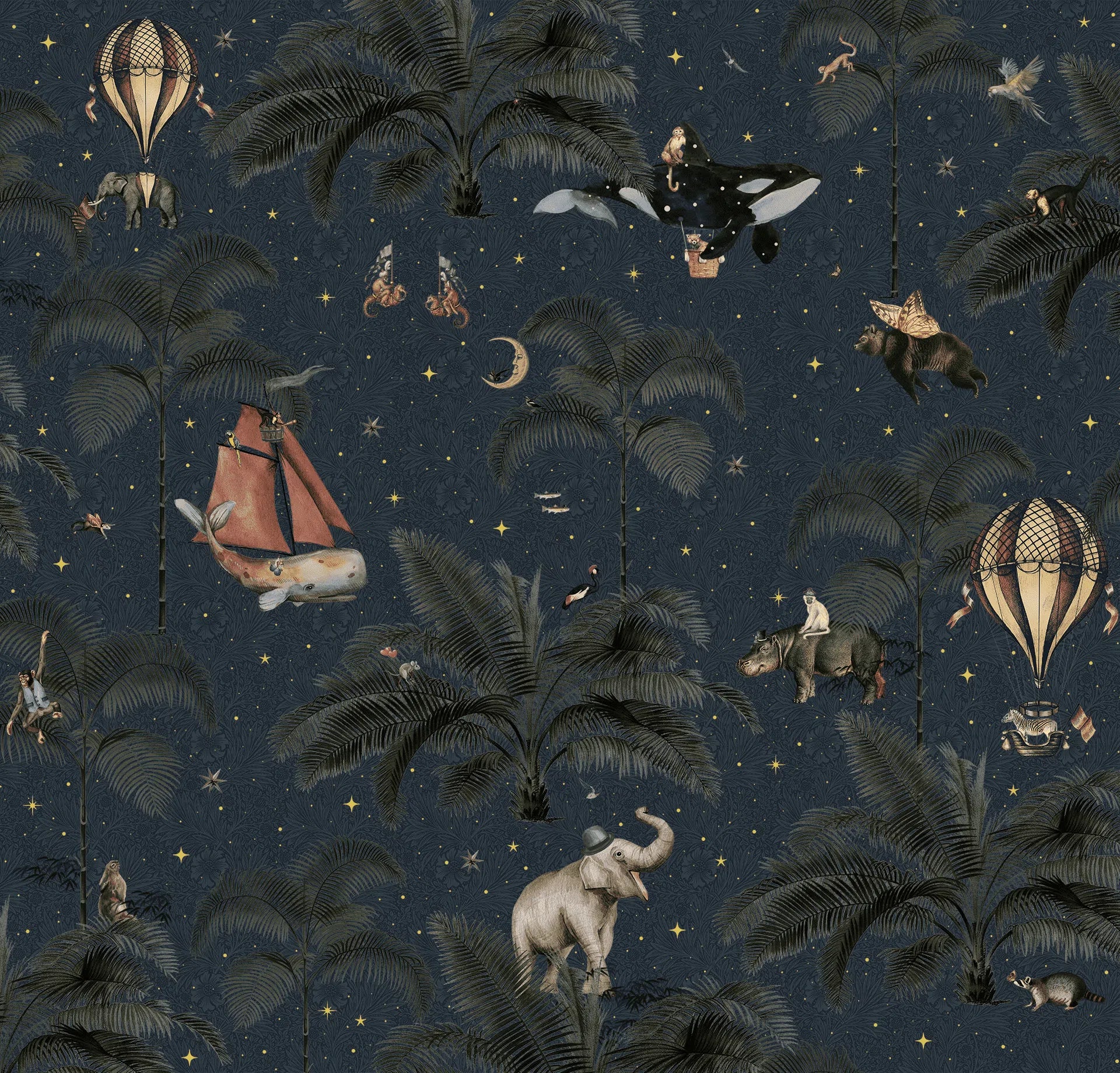 Creative Lab Amsterdam Oliver Teddy Wallpaper Mural-Beaumonde
