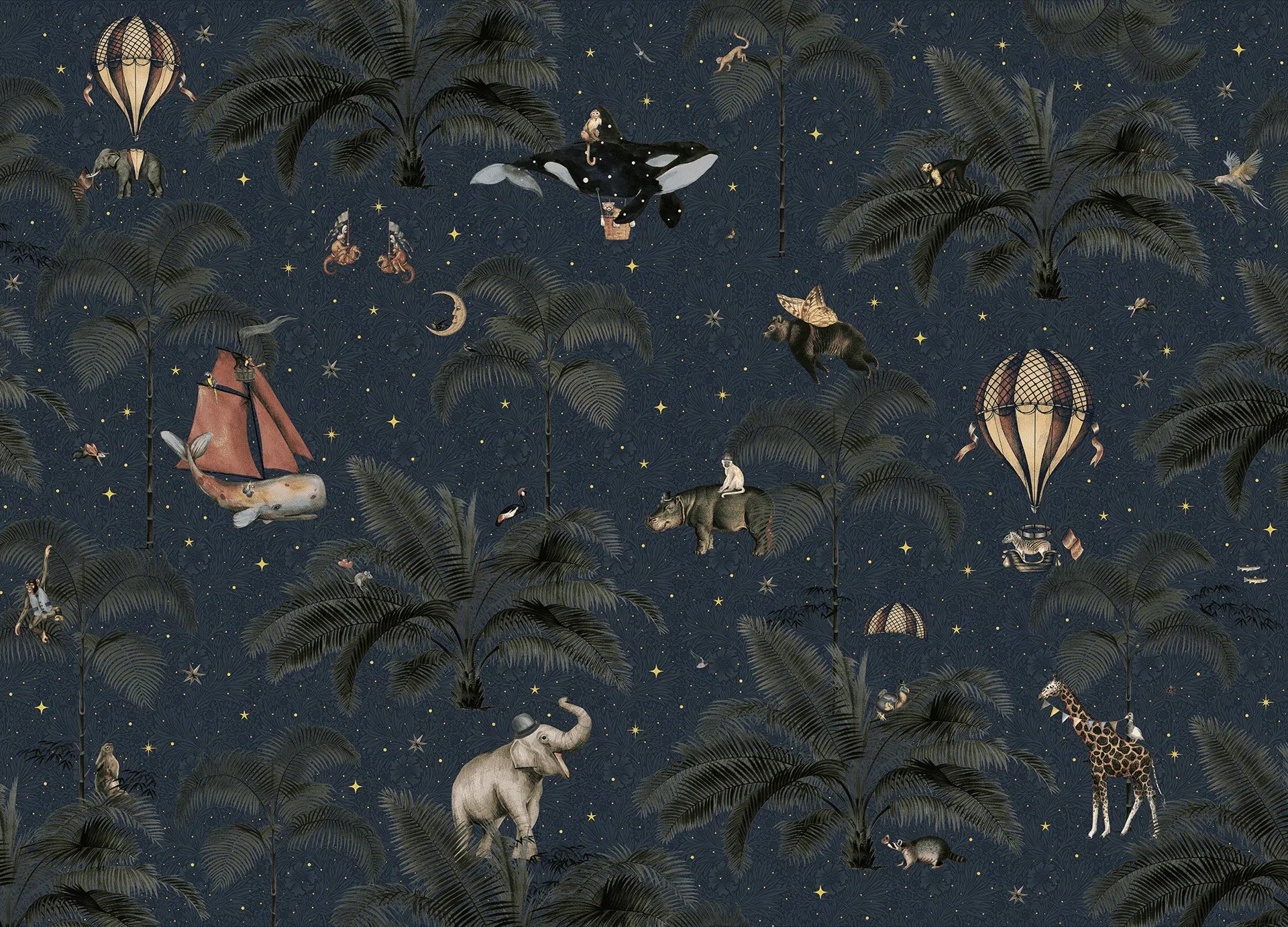 Creative Lab Amsterdam Oliver Teddy Wallpaper Mural-Beaumonde