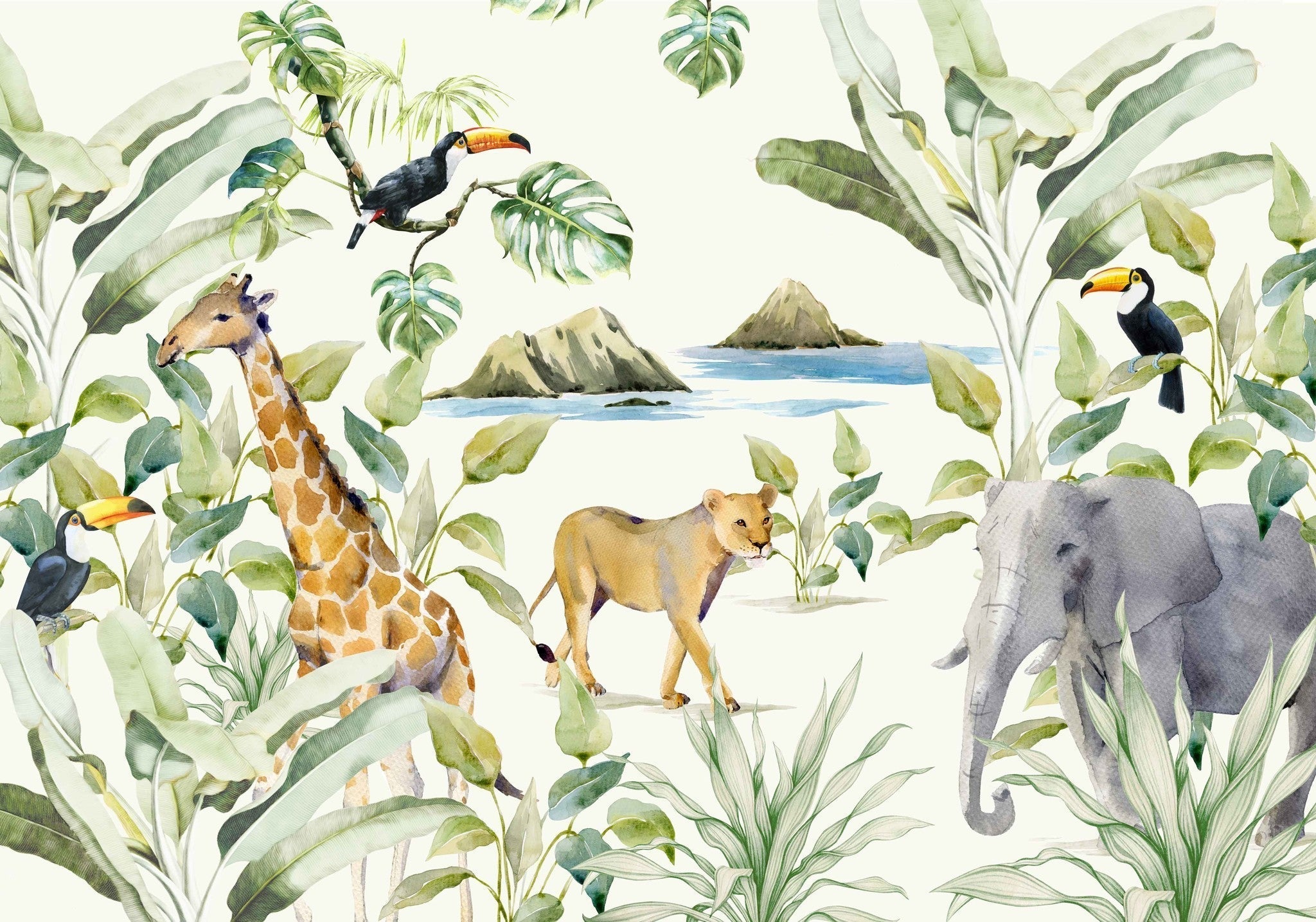 Creative Lab Amsterdam On The Island Wallpaper Mural-Beaumonde