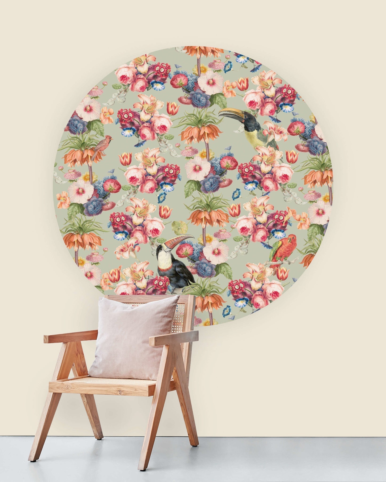 Creative Lab Amsterdam Once Upon A Time Wallpaper Circle Mural-Beaumonde