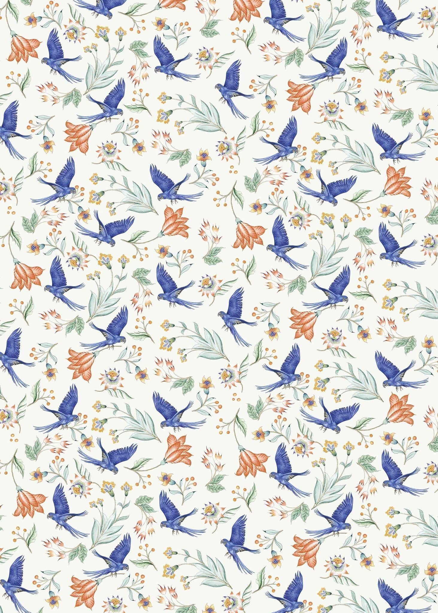 Creative Lab Amsterdam Paisley Parrot Wallpaper Mural-Beaumonde