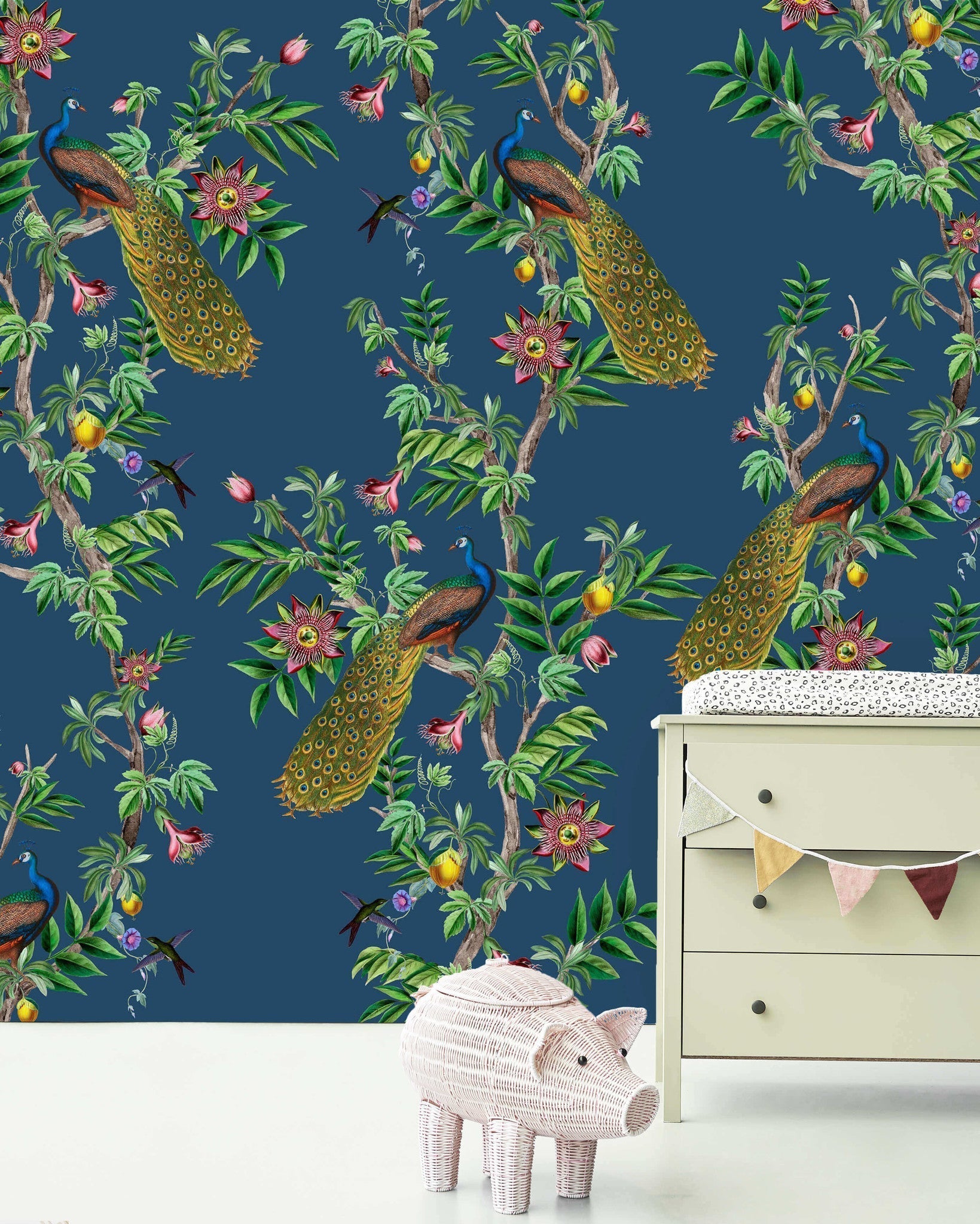 Creative Lab Amsterdam Passion Peacock Wallpaper Mural-Beaumonde