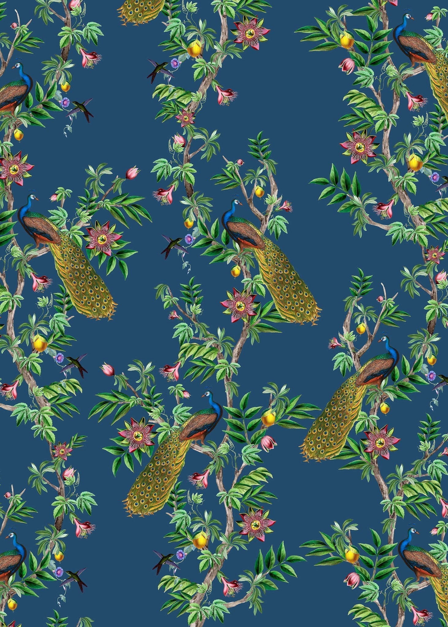 Creative Lab Amsterdam Passion Peacock Wallpaper Mural-Beaumonde