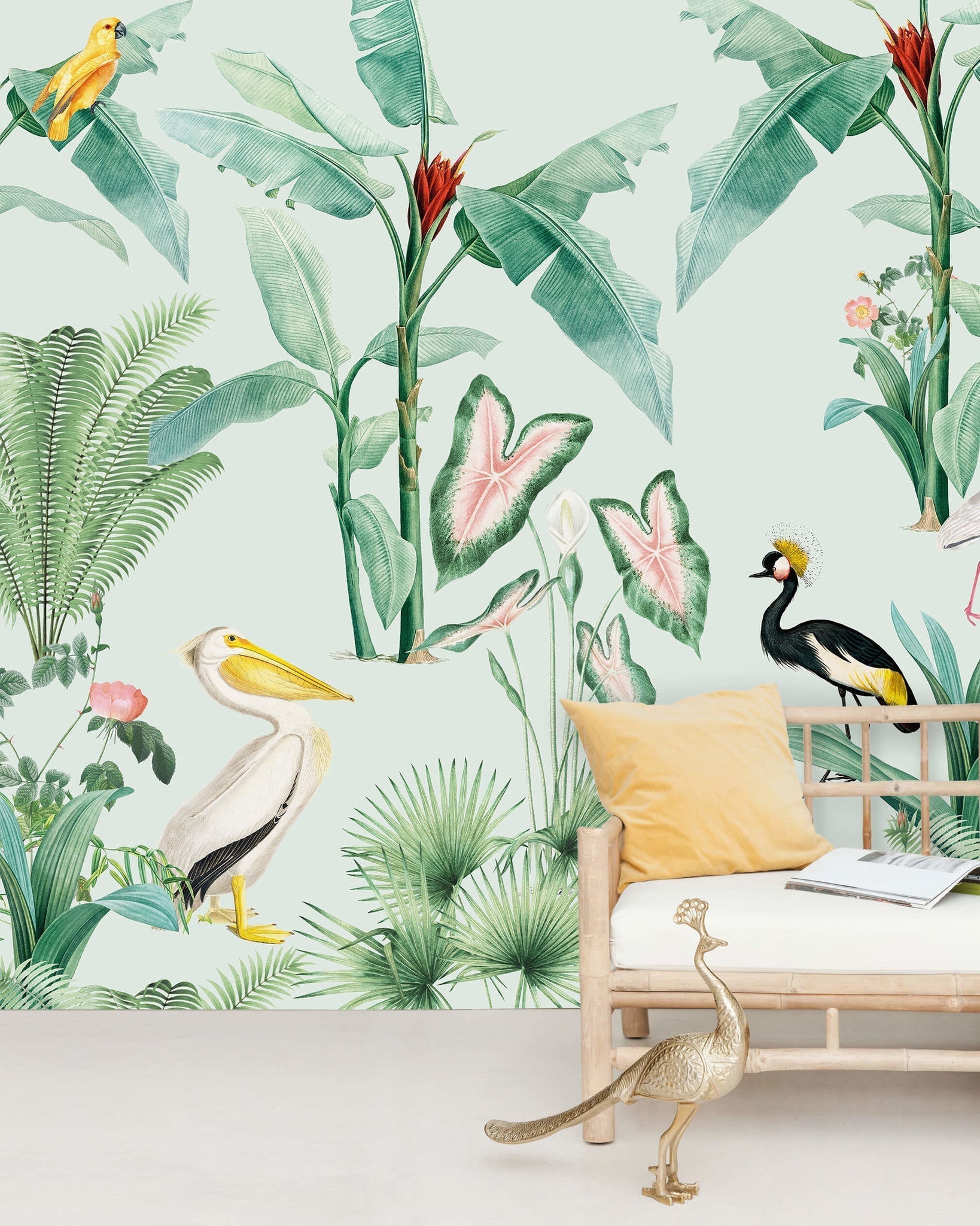 Creative Lab Amsterdam Pelican Wallpaper Mural-Beaumonde