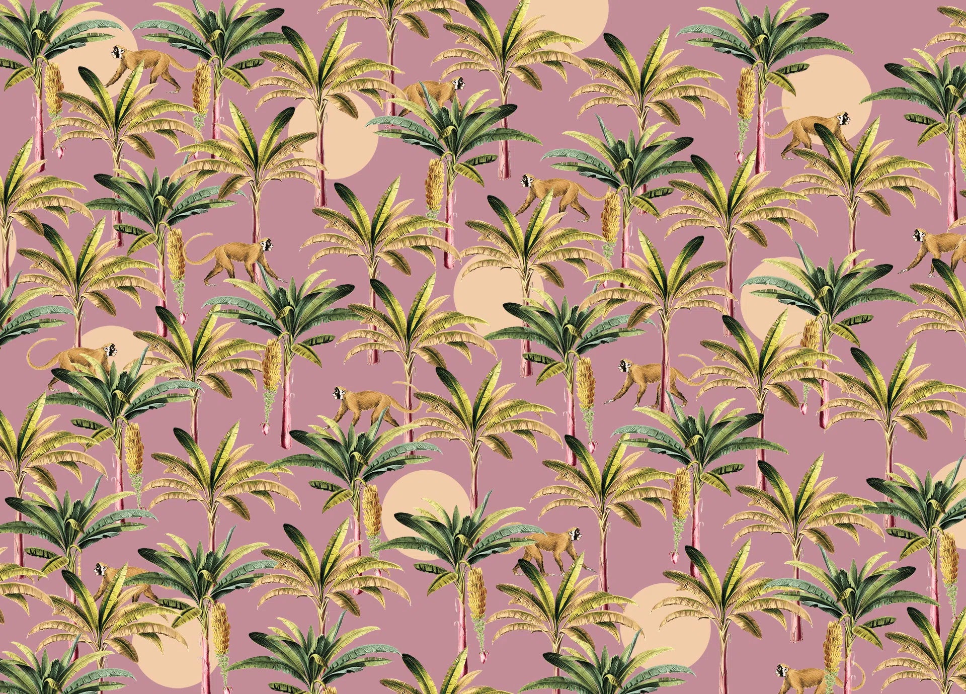 Creative Lab Amsterdam Purple Bananas Wallpaper Mural-Beaumonde