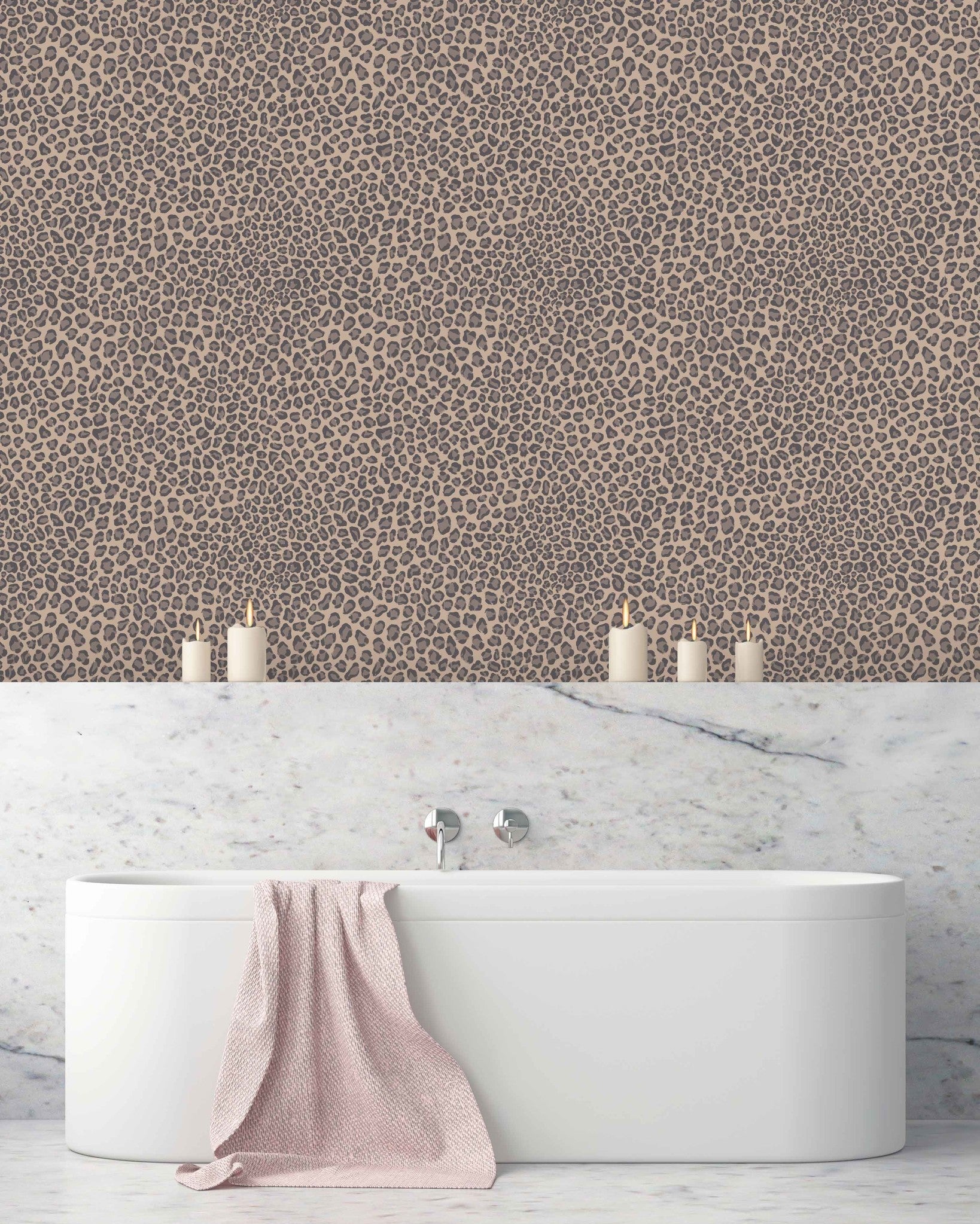 Creative Lab Amsterdam Rocky Leopard Wallpaper Mural-Beaumonde