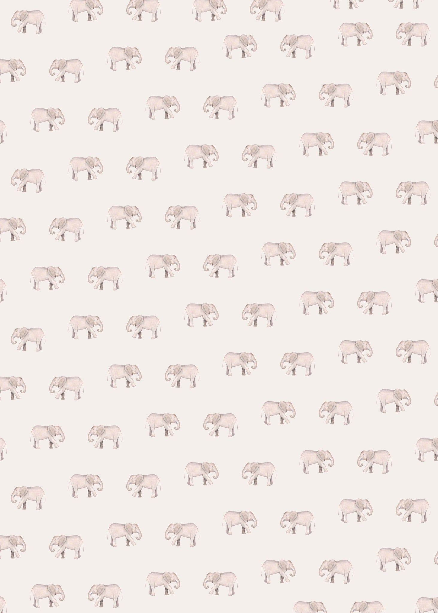 Creative Lab Amsterdam Safari Elephant Wallpaper Mural-Beaumonde