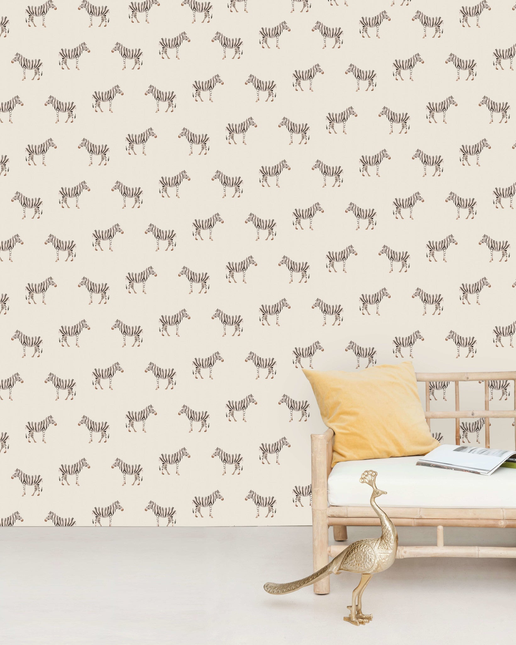 Creative Lab Amsterdam Safari Zebra Wallpaper Mural-Beaumonde