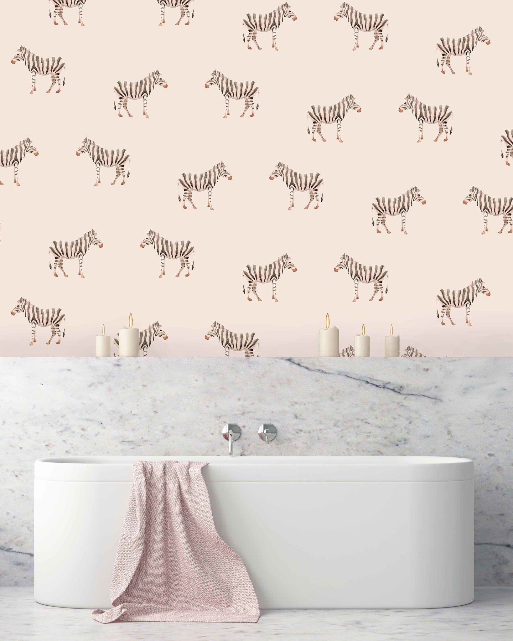 Creative Lab Amsterdam Safari Zebra Wallpaper Mural-Beaumonde
