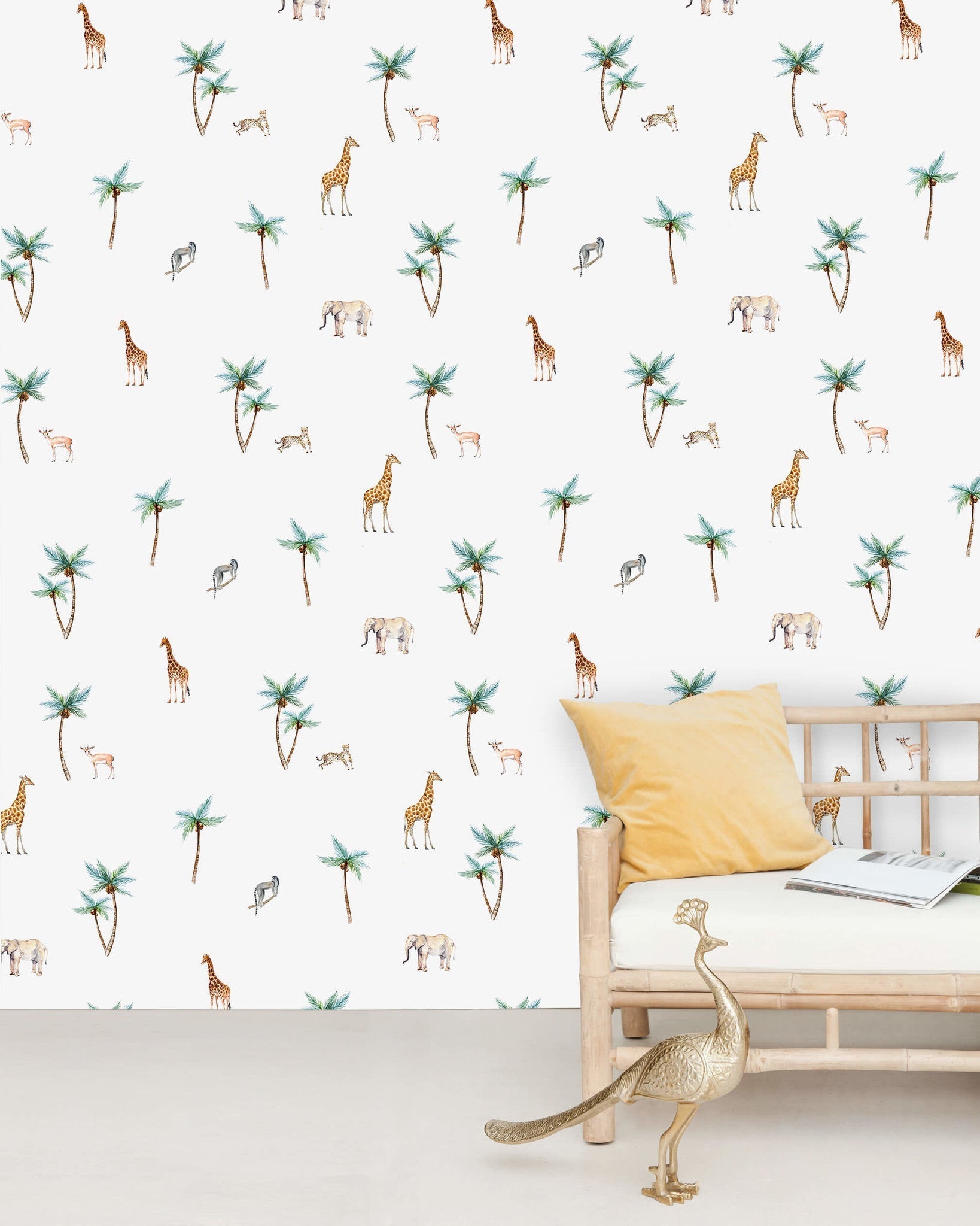 Creative Lab Amsterdam Savannah Palm Tree Wallpaper Mural-Beaumonde