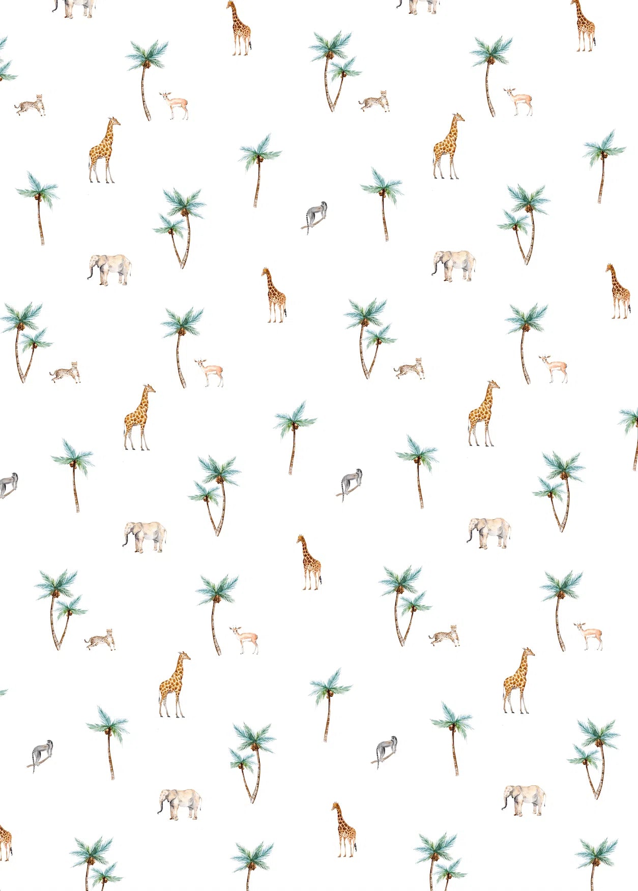 Creative Lab Amsterdam Savannah Palm Tree Wallpaper Mural-Beaumonde