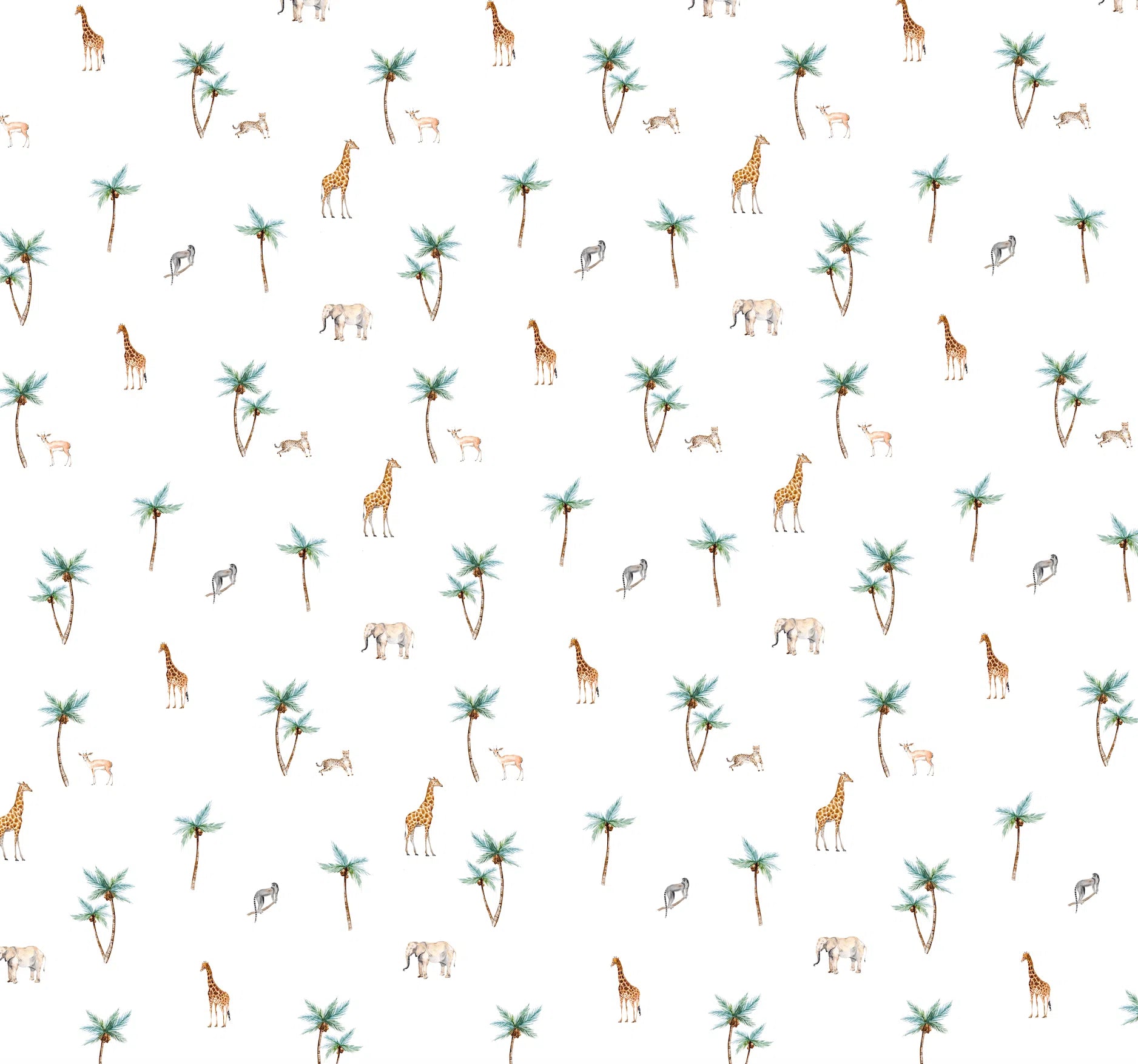 Creative Lab Amsterdam Savannah Palm Tree Wallpaper Mural-Beaumonde