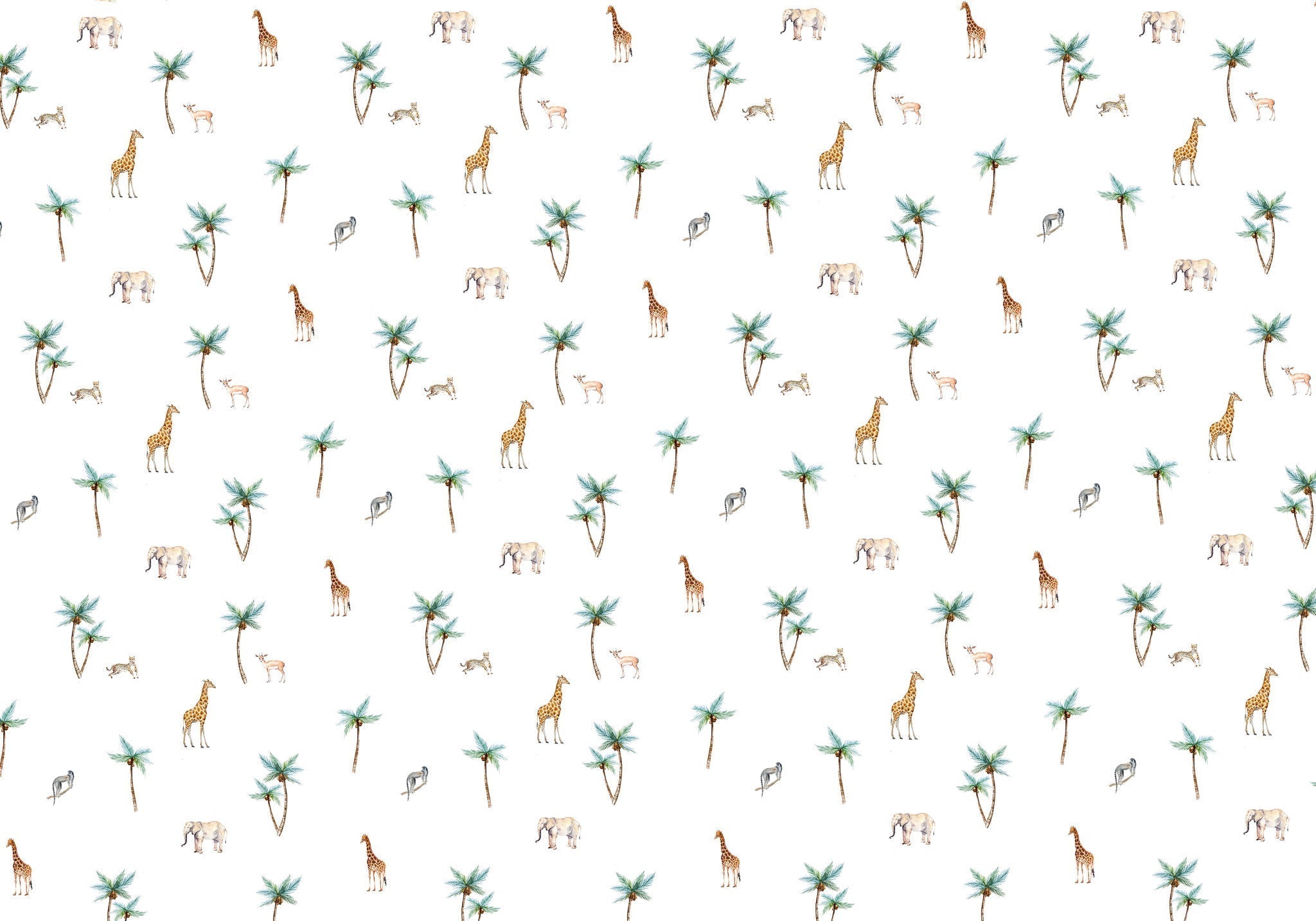Creative Lab Amsterdam Savannah Palm Tree Wallpaper Mural-Beaumonde